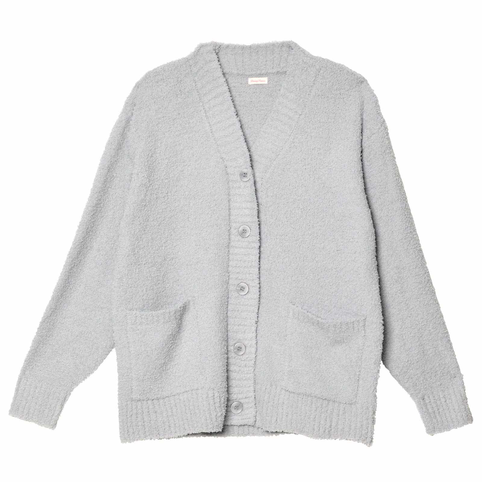 11/21新作!ワンカラーふわふわVネック長袖カーディガンルームウェア