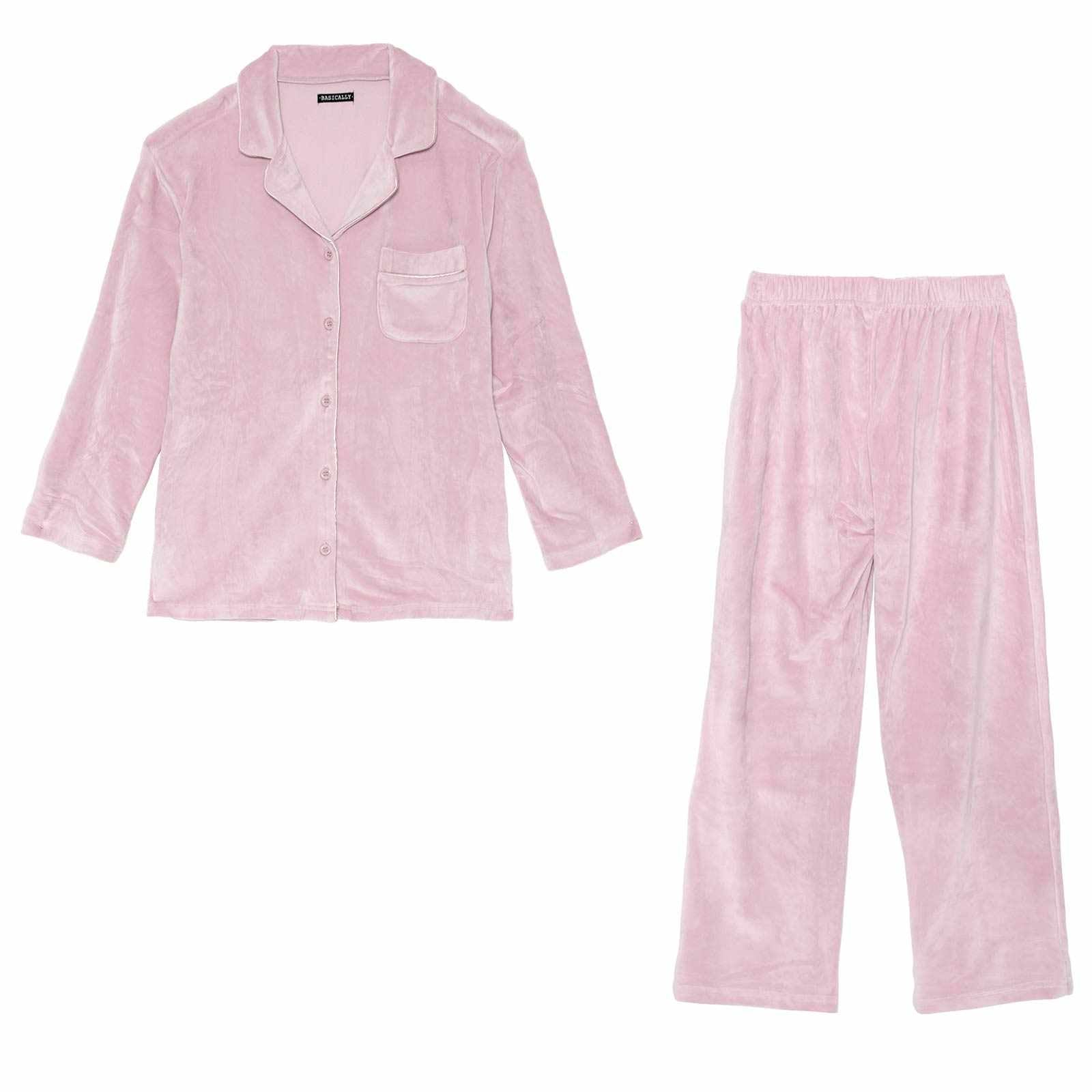 11/14新作!スフレパイピングトップス&ロングパンツルームウェア