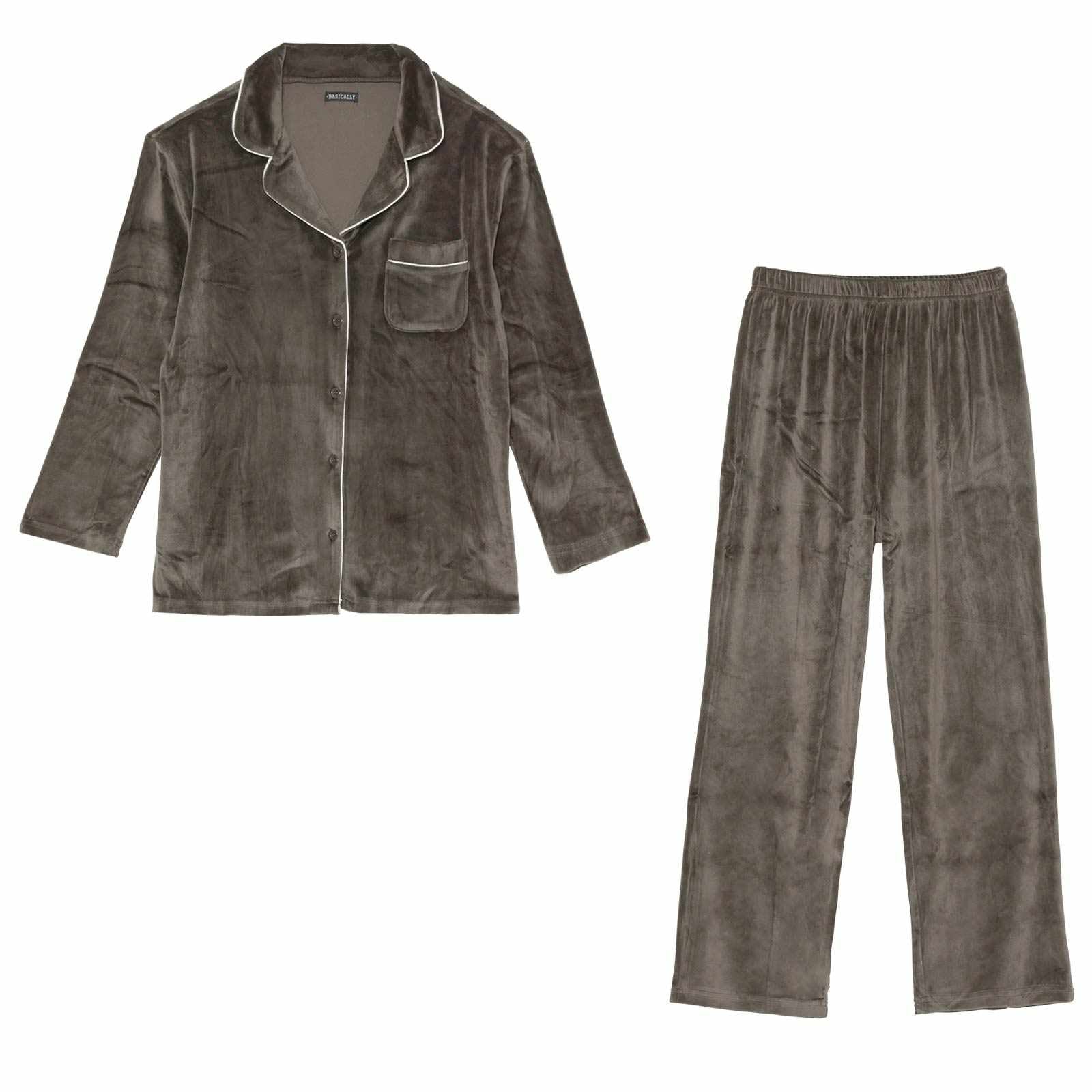 11/14新作!スフレパイピングトップス&ロングパンツルームウェア