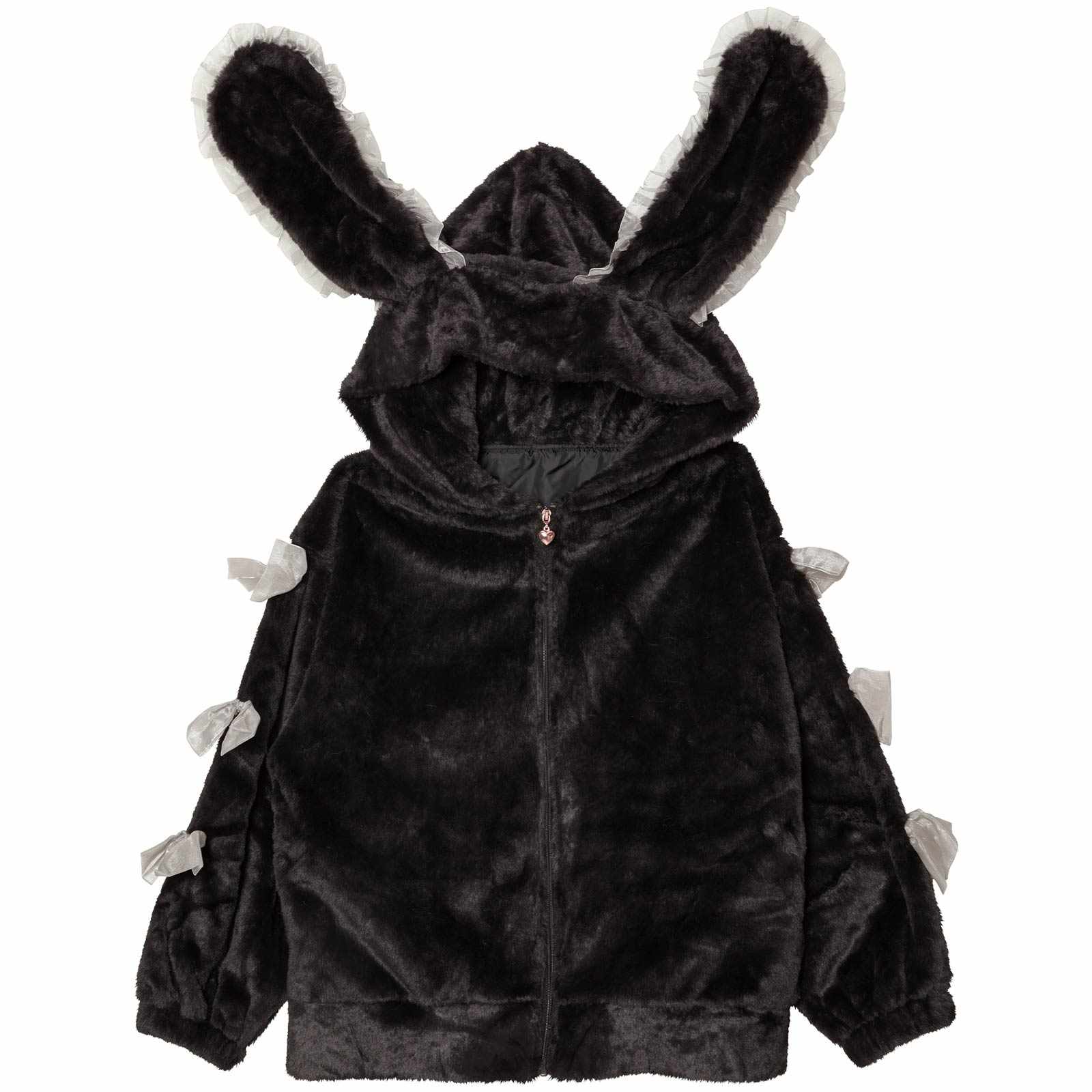 11/28新作!ラブリーバニーもこもこパーカールームウェア