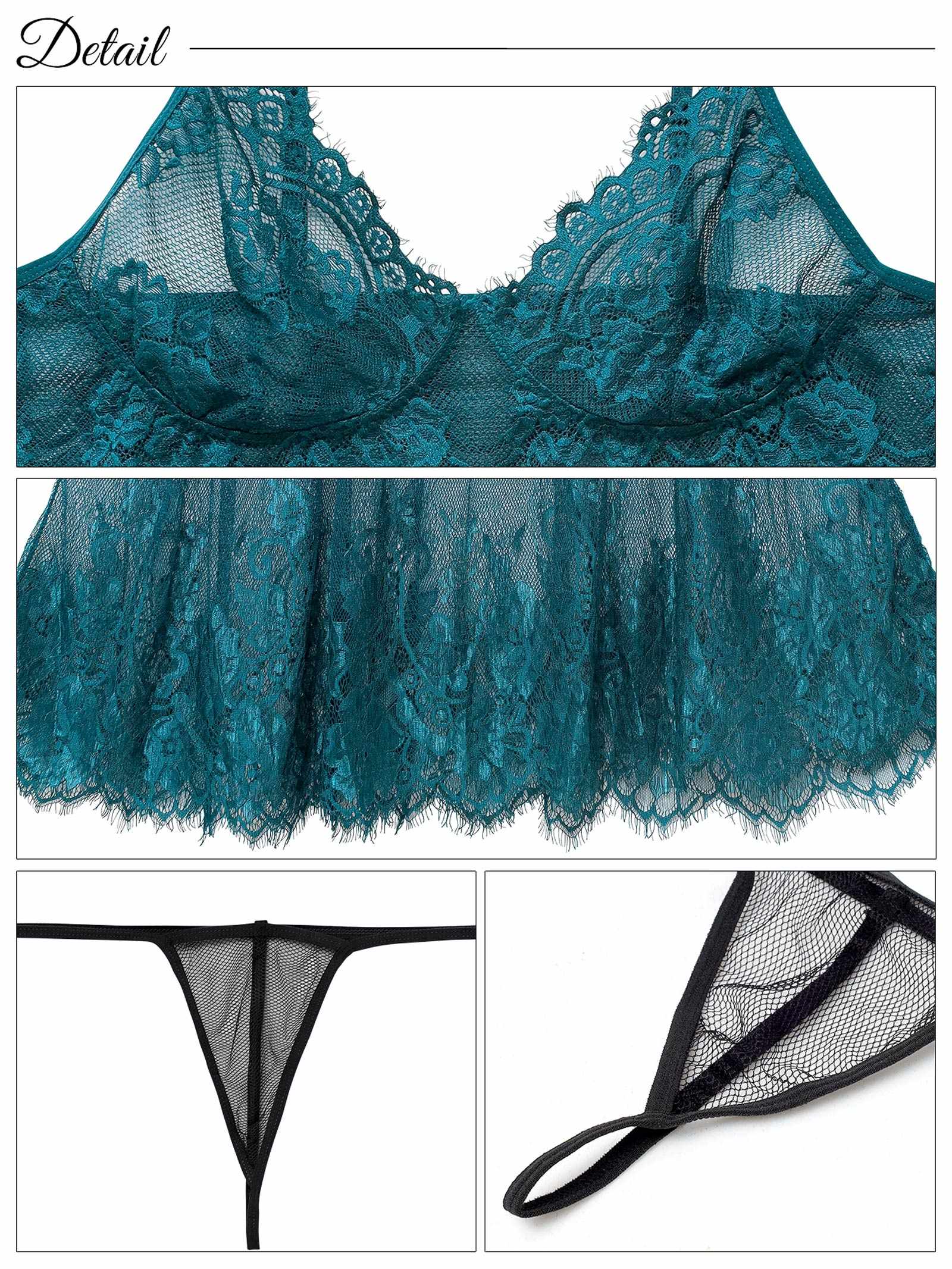 9/22新作!ブルームメッシュレースベビードール