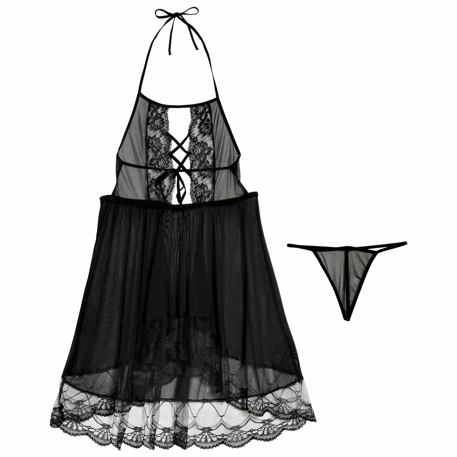 エレガンスレースホルターベビードール