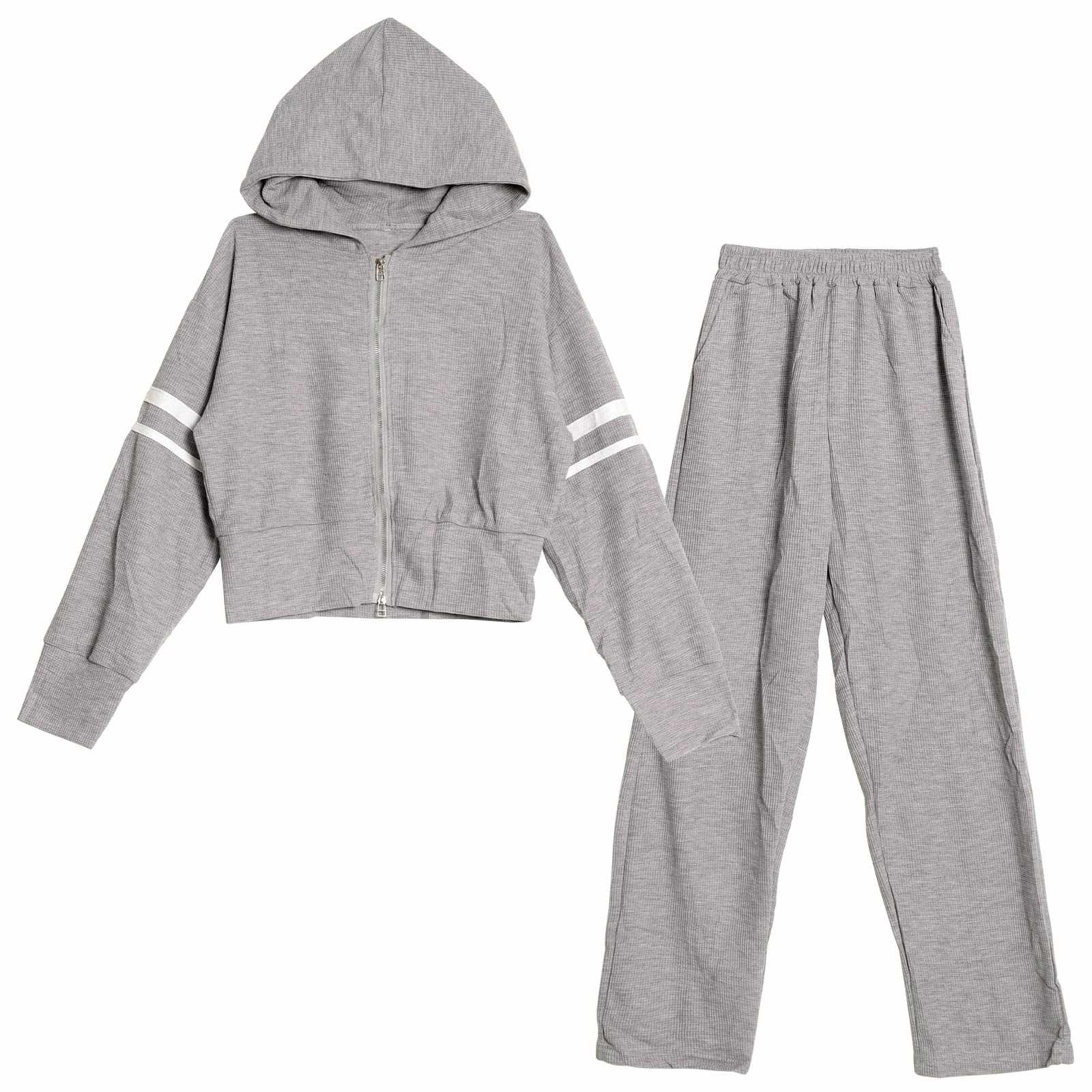 11/7新作!スリーブラインWジップパーカー＆ロングパンツルームウェア