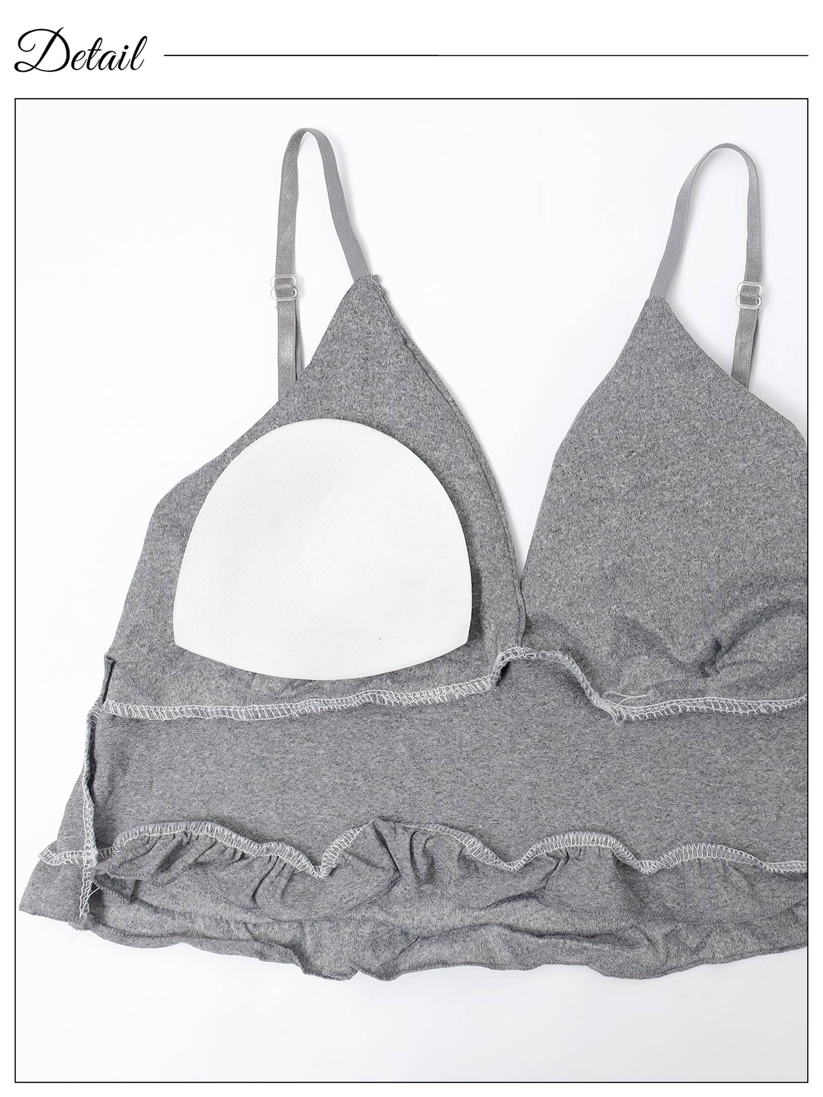 10/17新作!【3点セット】リラックスフリルカーディガン&キャミソール&ショートパンツルームウェア