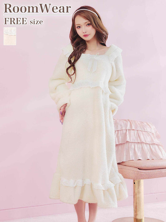 12/5新作!もこもこドリーミーワンピースルームウェア
