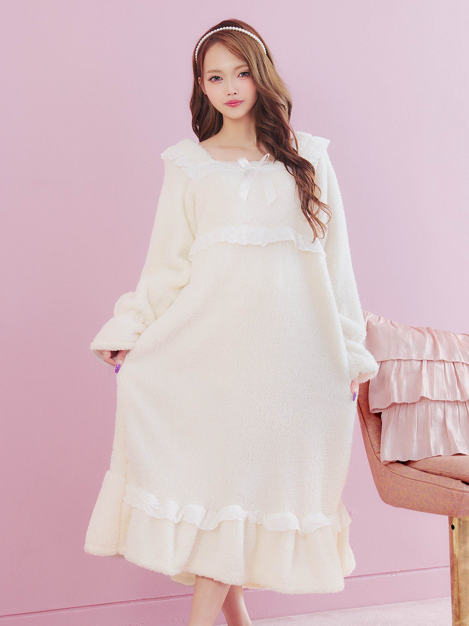 12/5新作!もこもこドリーミーワンピースルームウェア