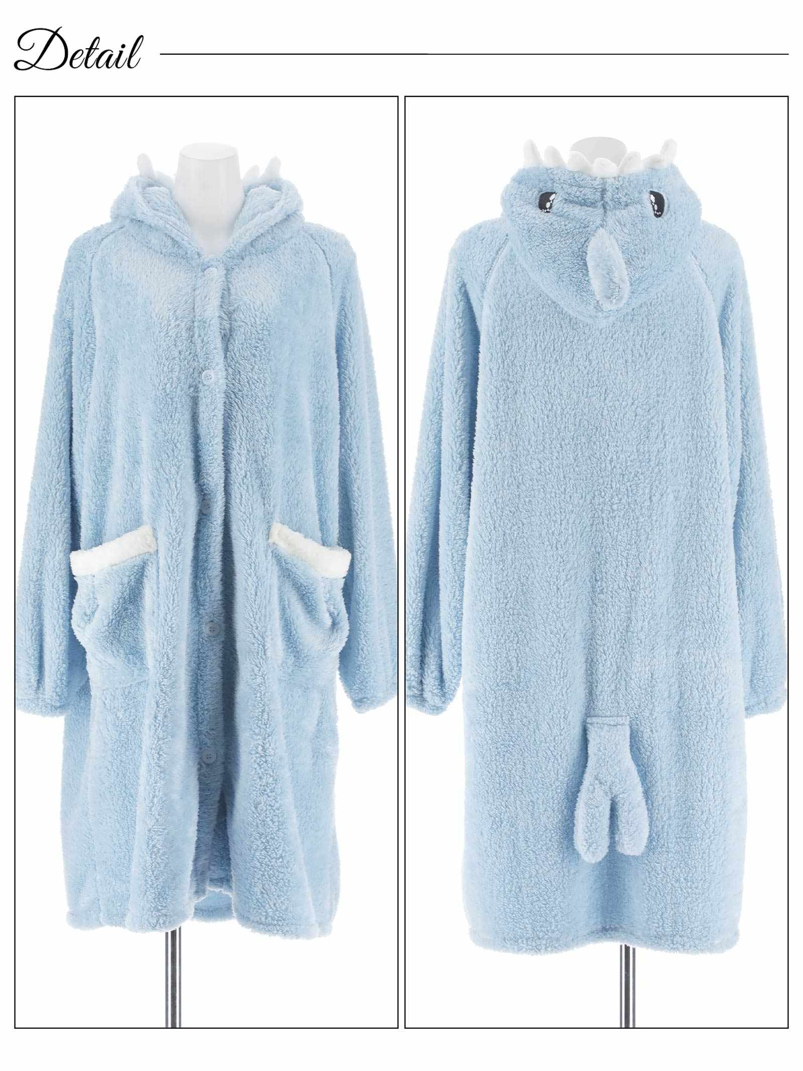 12/24新作!もこもこフードシャークルームウェア
