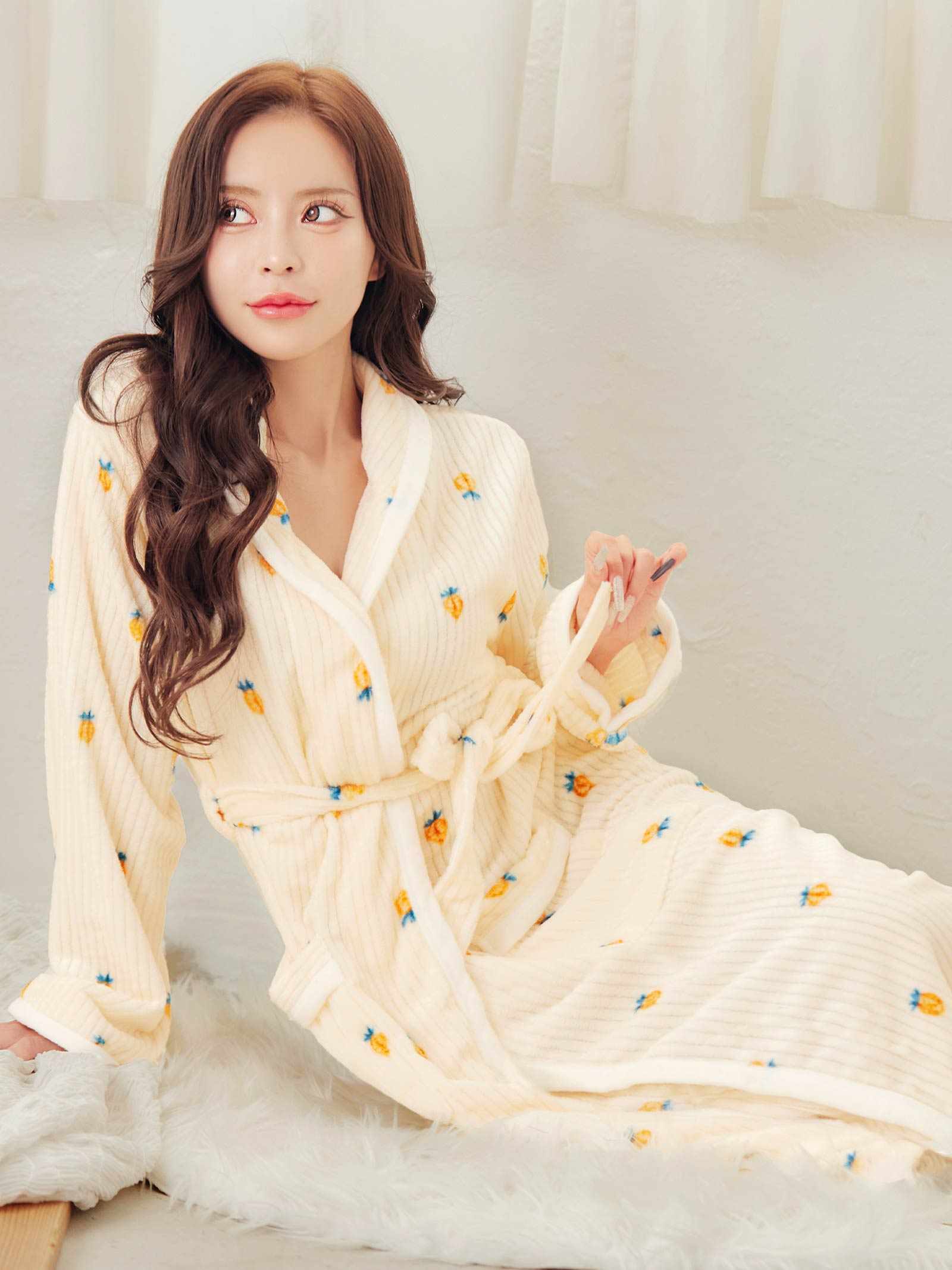 12/12新作!モコモコ花柄ルームウェア