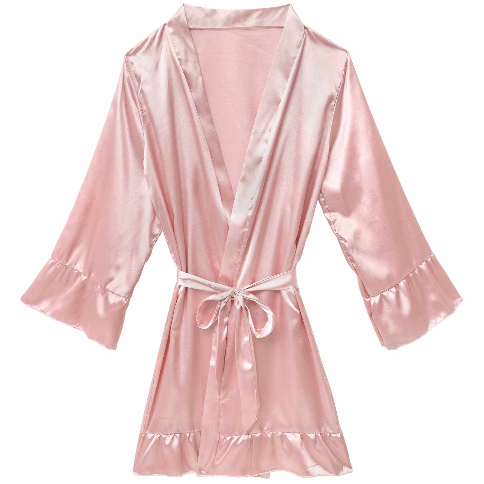 12/22新作!フリルサテンガウン