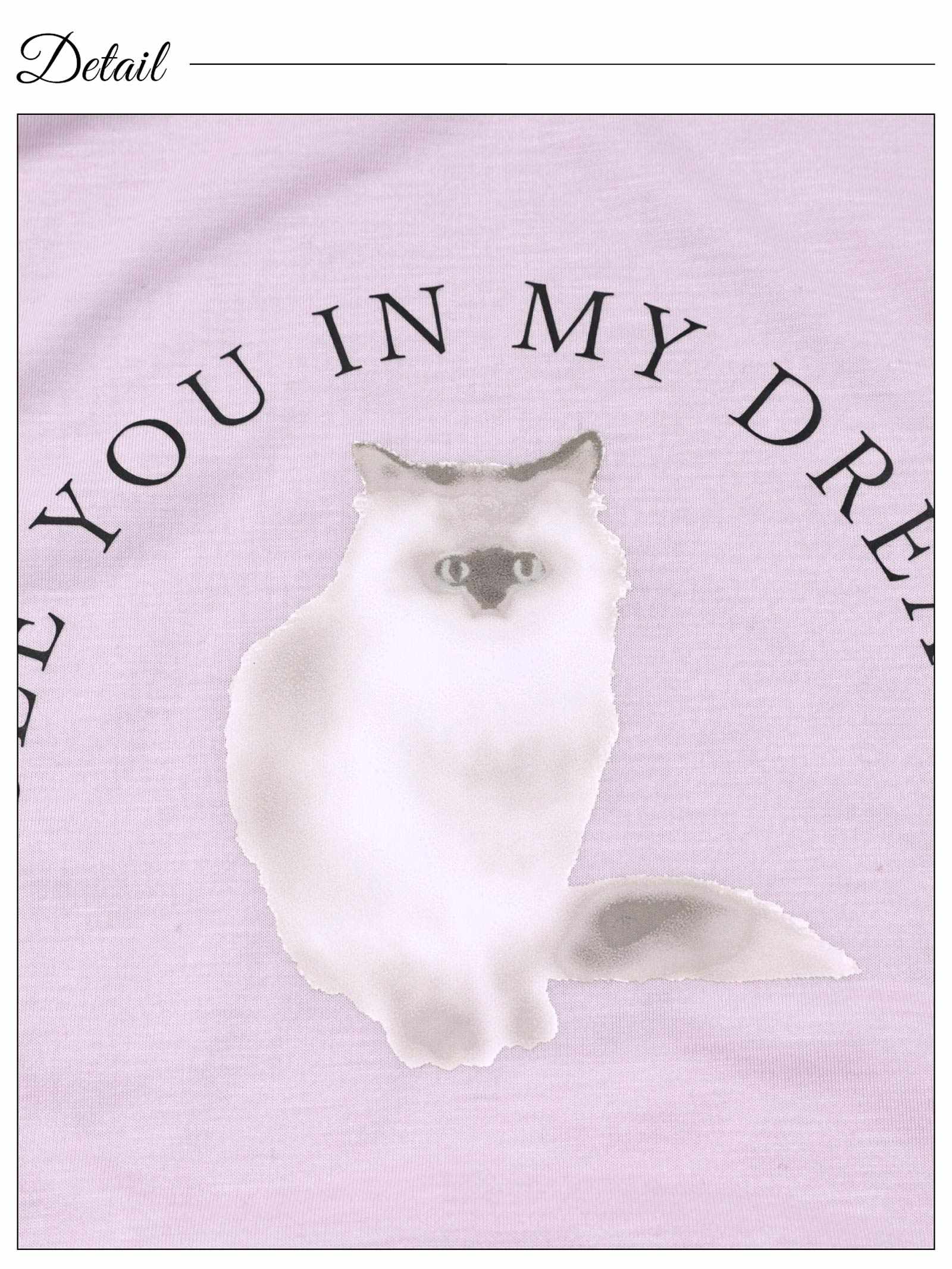 3/20新作!キャットモチーフ長袖トップス&ドットロングパンツルームウェア