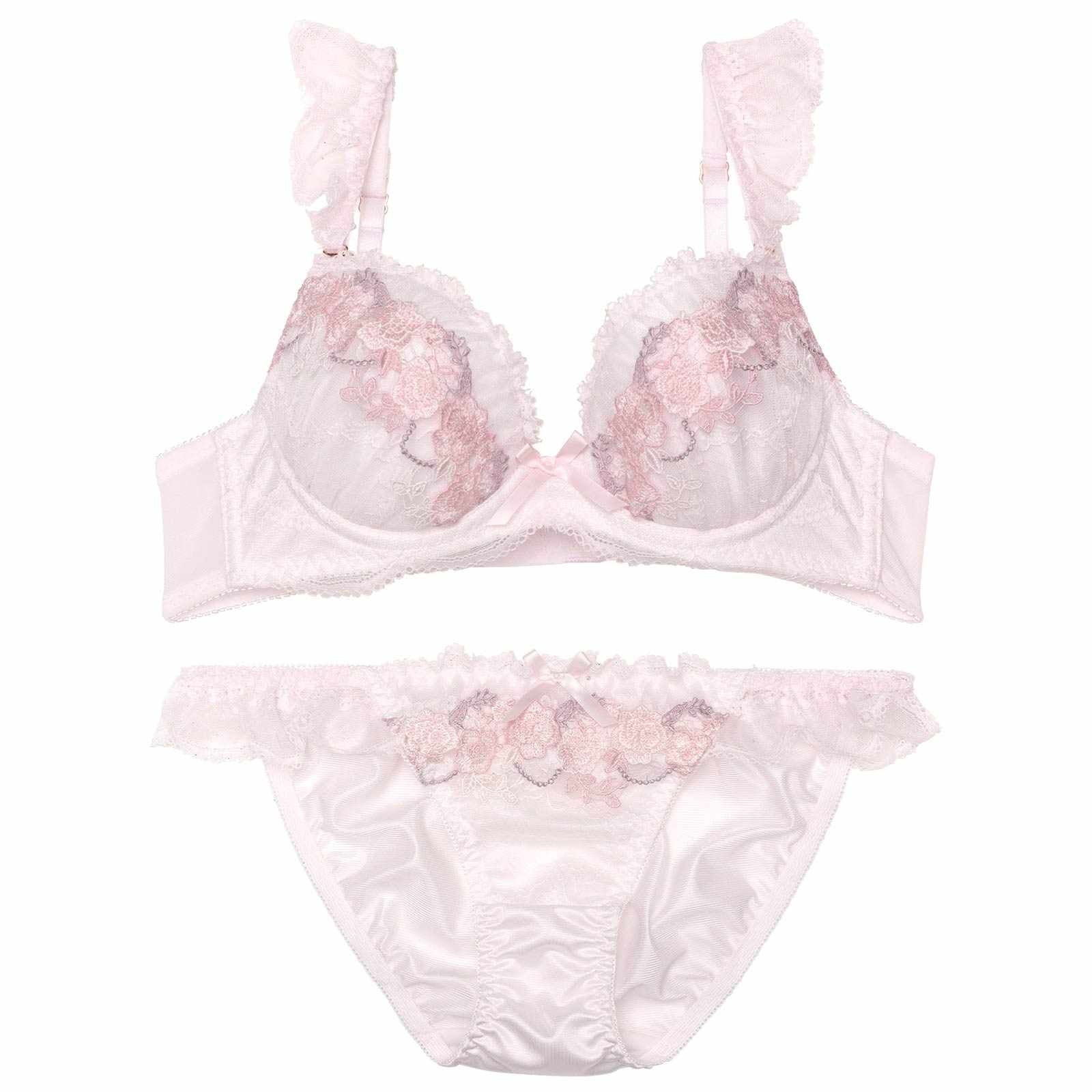 ドレッシーロイヤルローズブラジャー&フルバックショーツ