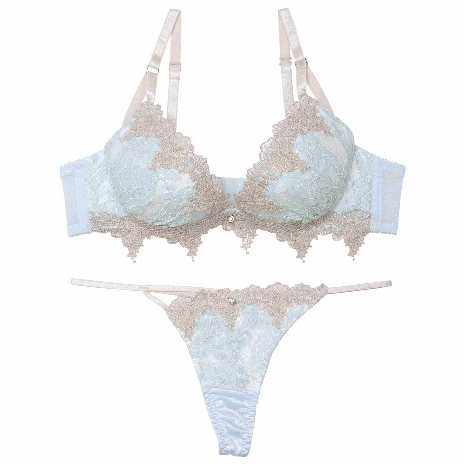 ケミカルダマスクアーチブラジャー&Tバックショーツ