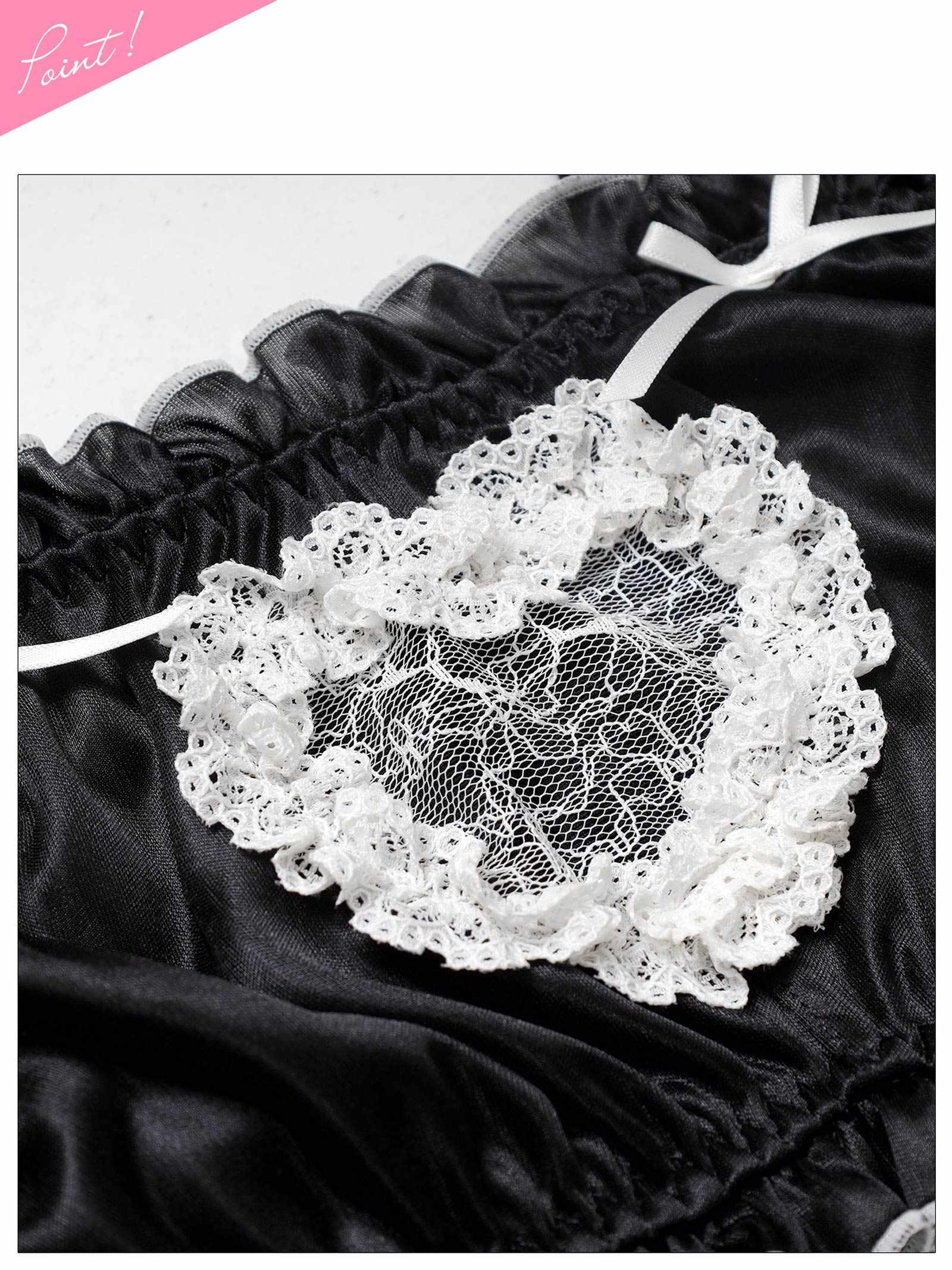 12/5新作!【ノンワイヤー】ラブリーカットフリルチューブブラジャー&フルバックショーツ
