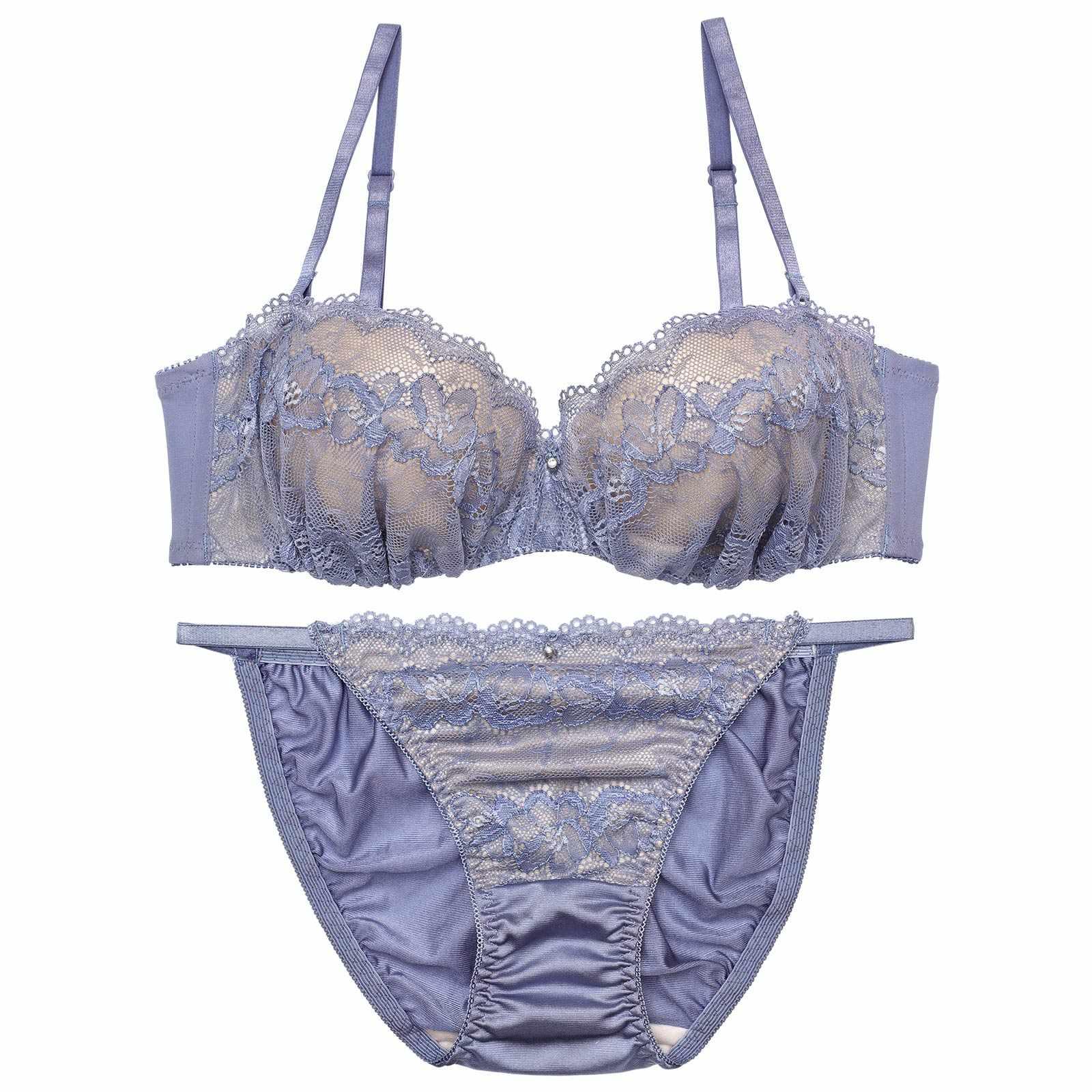 3/6再販!ヌーディノーブルレースブラジャー&フルバックショーツ