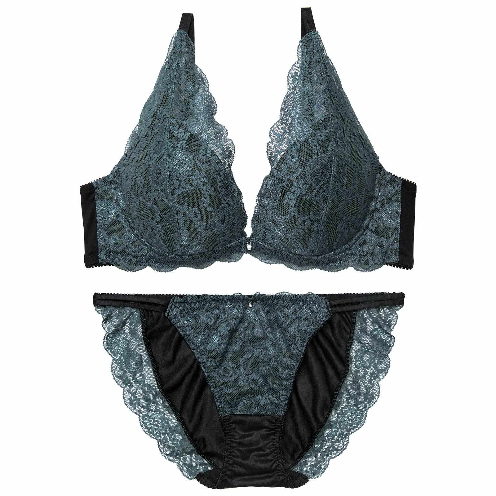 11/14新作!【三上悠亜着用】【EFサイズ】ヴィーナスノエルレーシィブラジャー&フルバックショーツ
