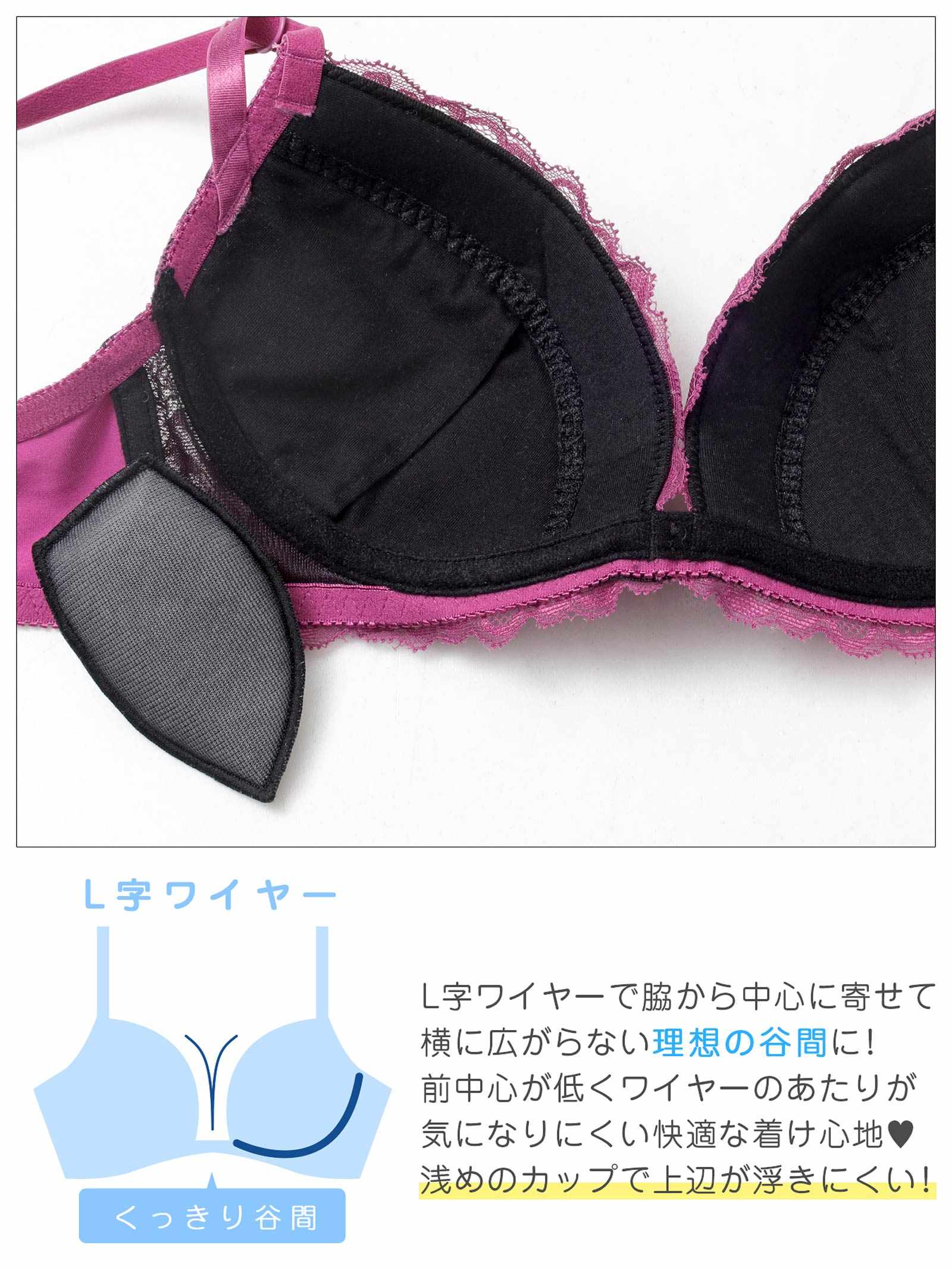 12/19新作!【三上悠亜着用】ロマンスフラワーレースブラジャー&サイド紐フルバックショーツ