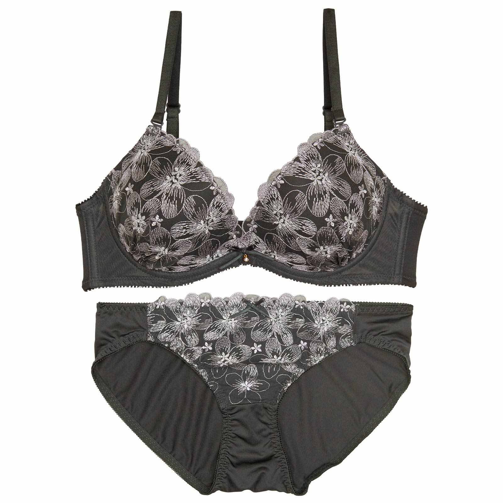 【EFサイズ】ピュアダスティブルームブラジャー&フルバックショーツ