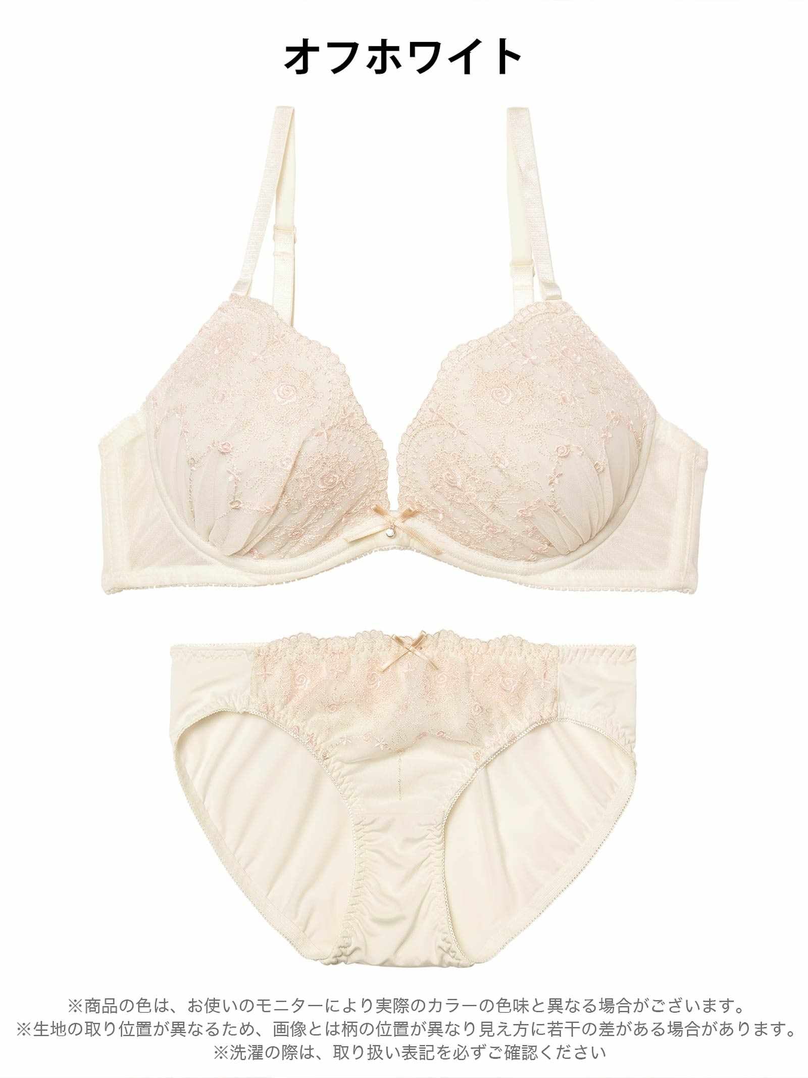 3/27新作!パステルシャイニーフローラルブラジャー&フルバックショーツ