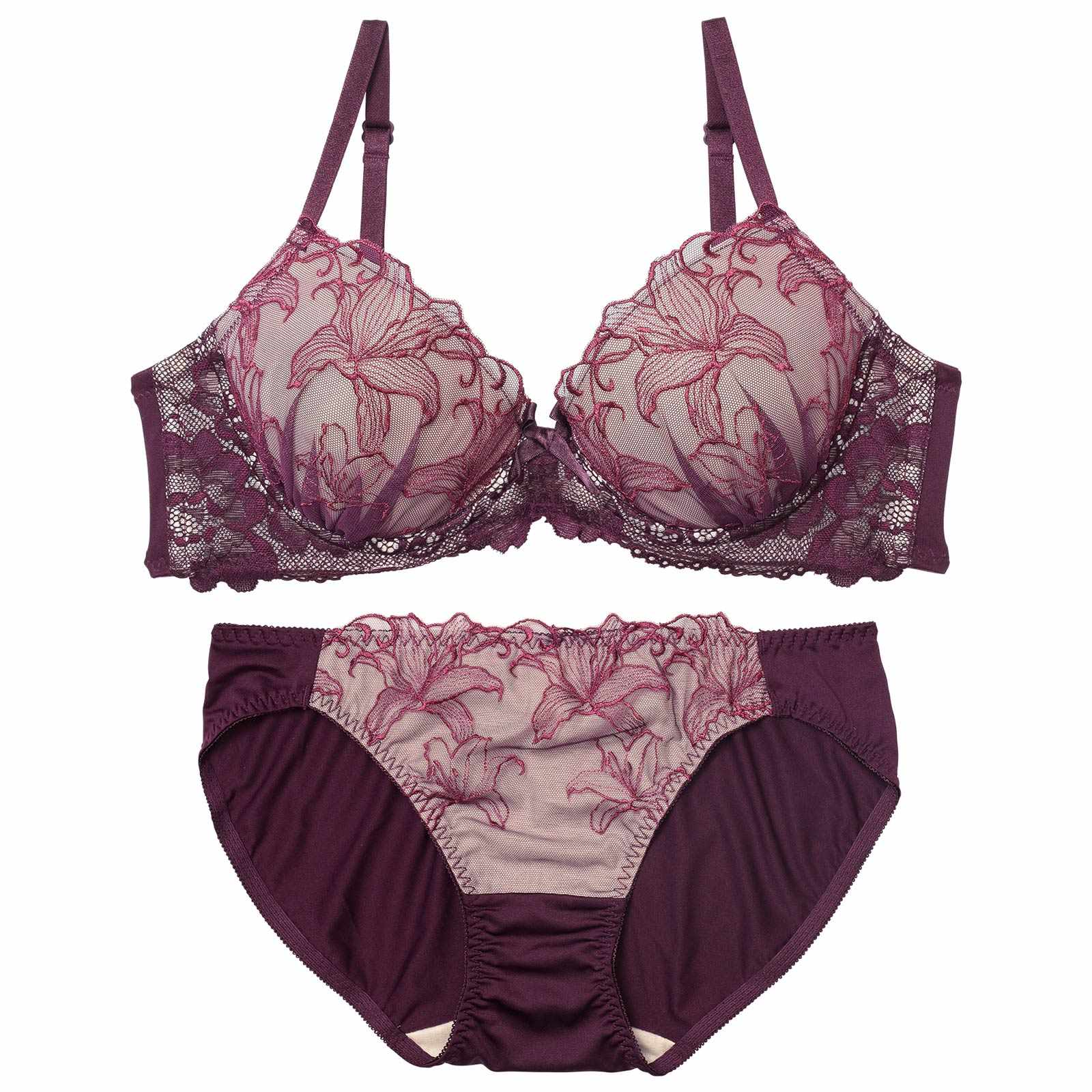 クラシックリリーブルームブラジャー&フルバックショーツ