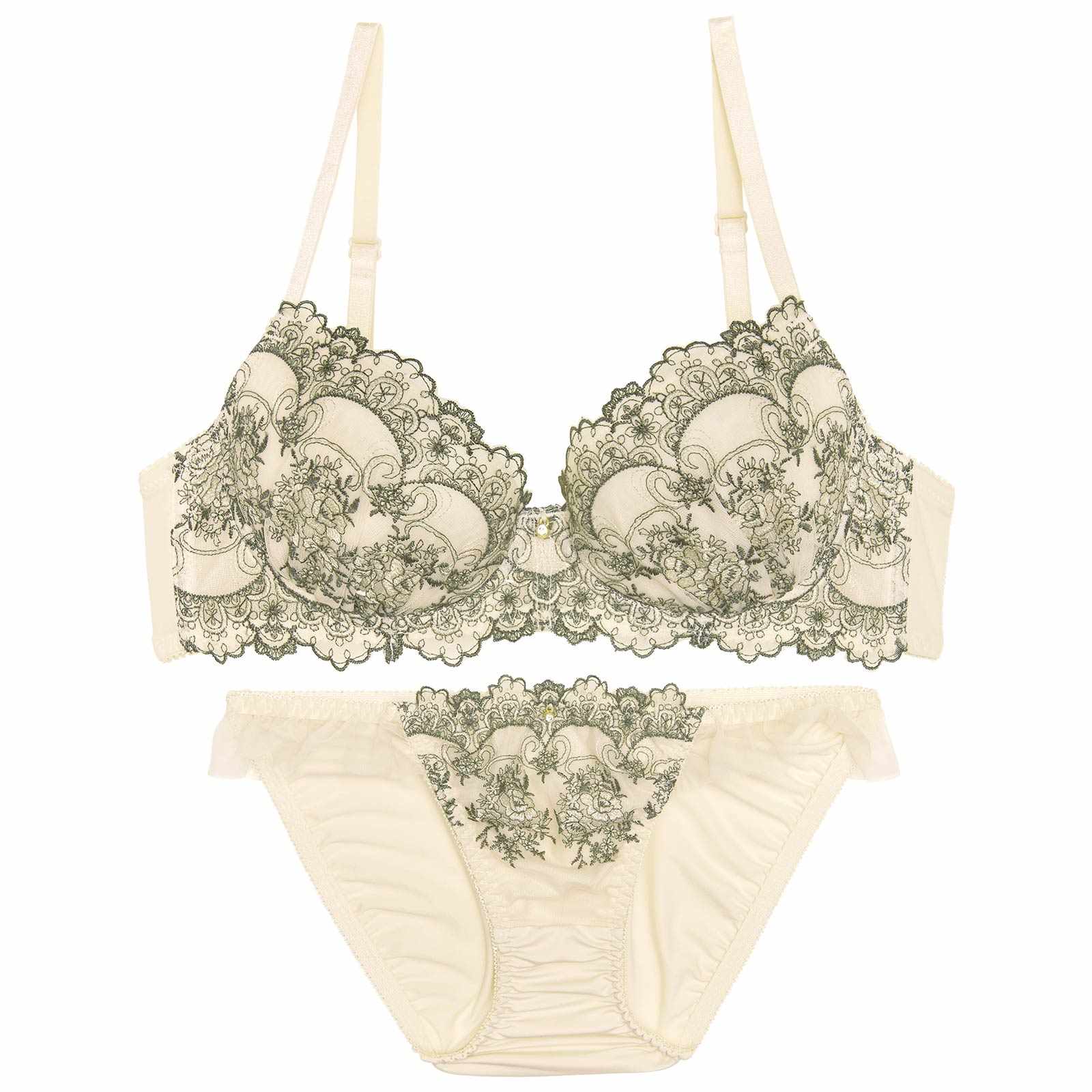 アンティークアーチブルームブラジャー&フルバックショーツ