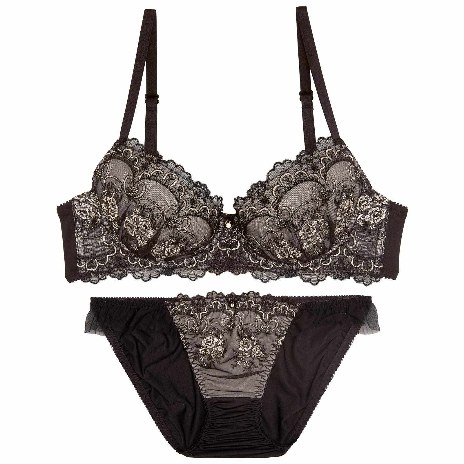 アンティークアーチブルームブラジャー&フルバックショーツ