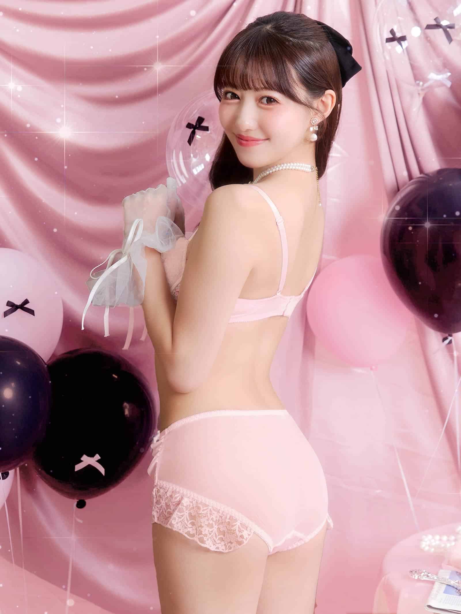 6/17新作!キューティレースアップブラジャー&フルバックショーツ