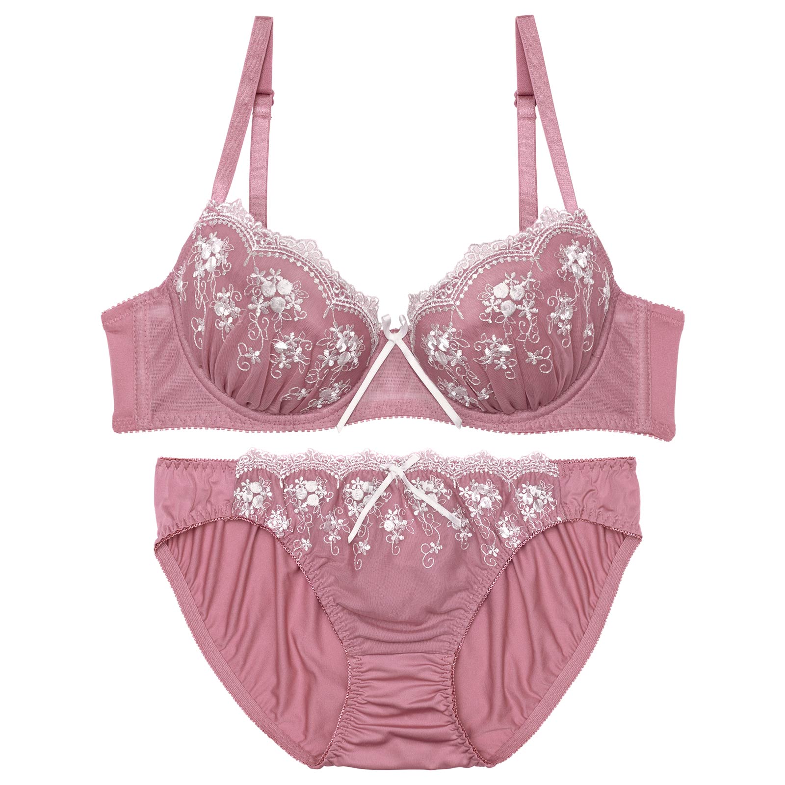 7/23新作!アンティークフラワーアーチブラジャー&フルバックショーツ