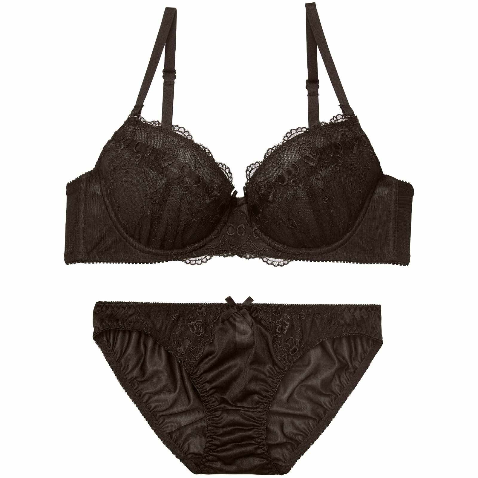 11/28新作!チャーミングリボンローズブラジャー&フルバックショーツ