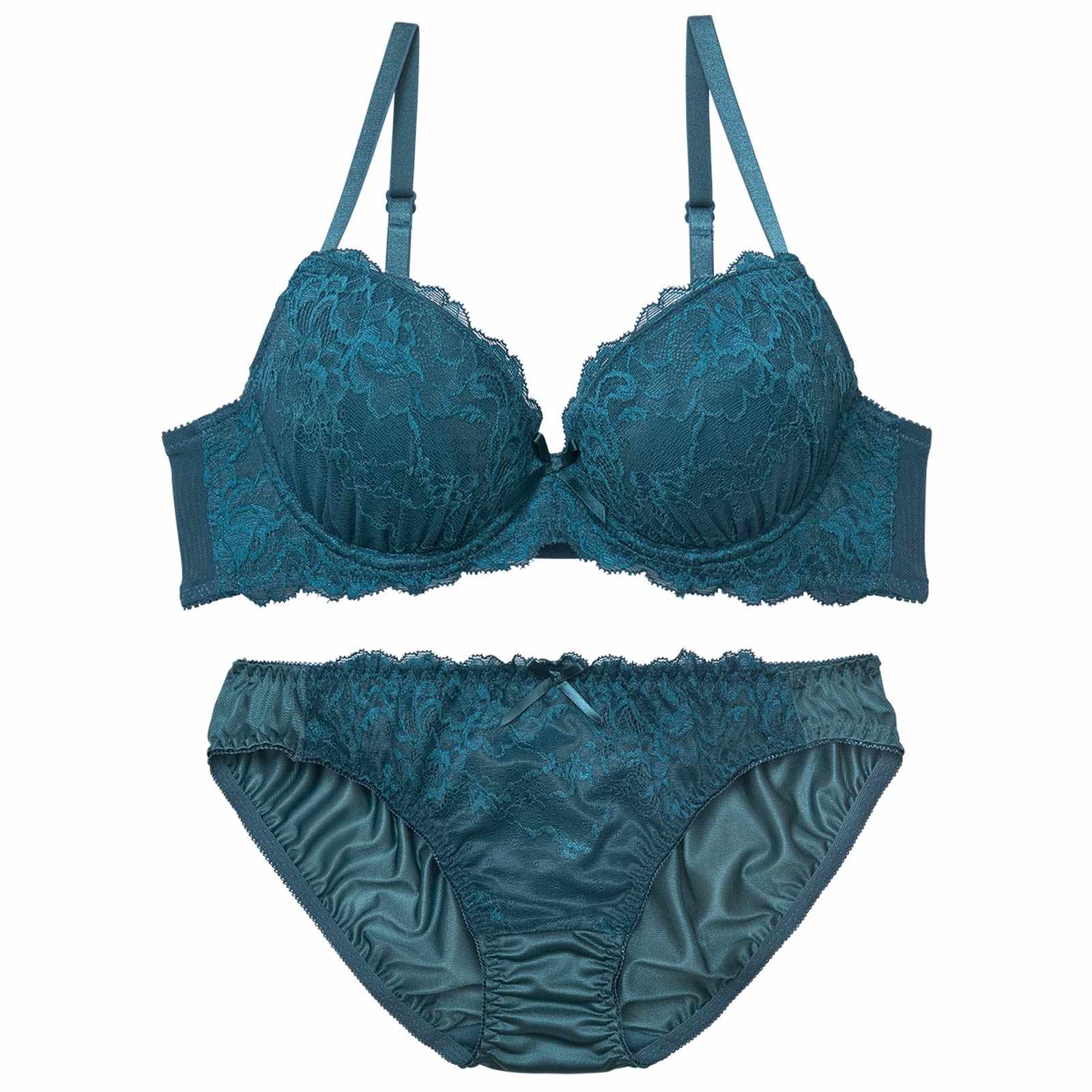 11/26新作!シックフローラルレースブラジャー&フルバックショーツ