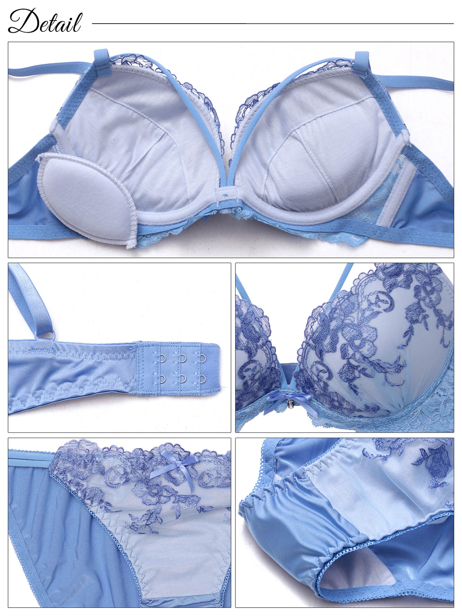 8/13新作!ラディアントフラワーレースブラジャー&フルバックショーツ