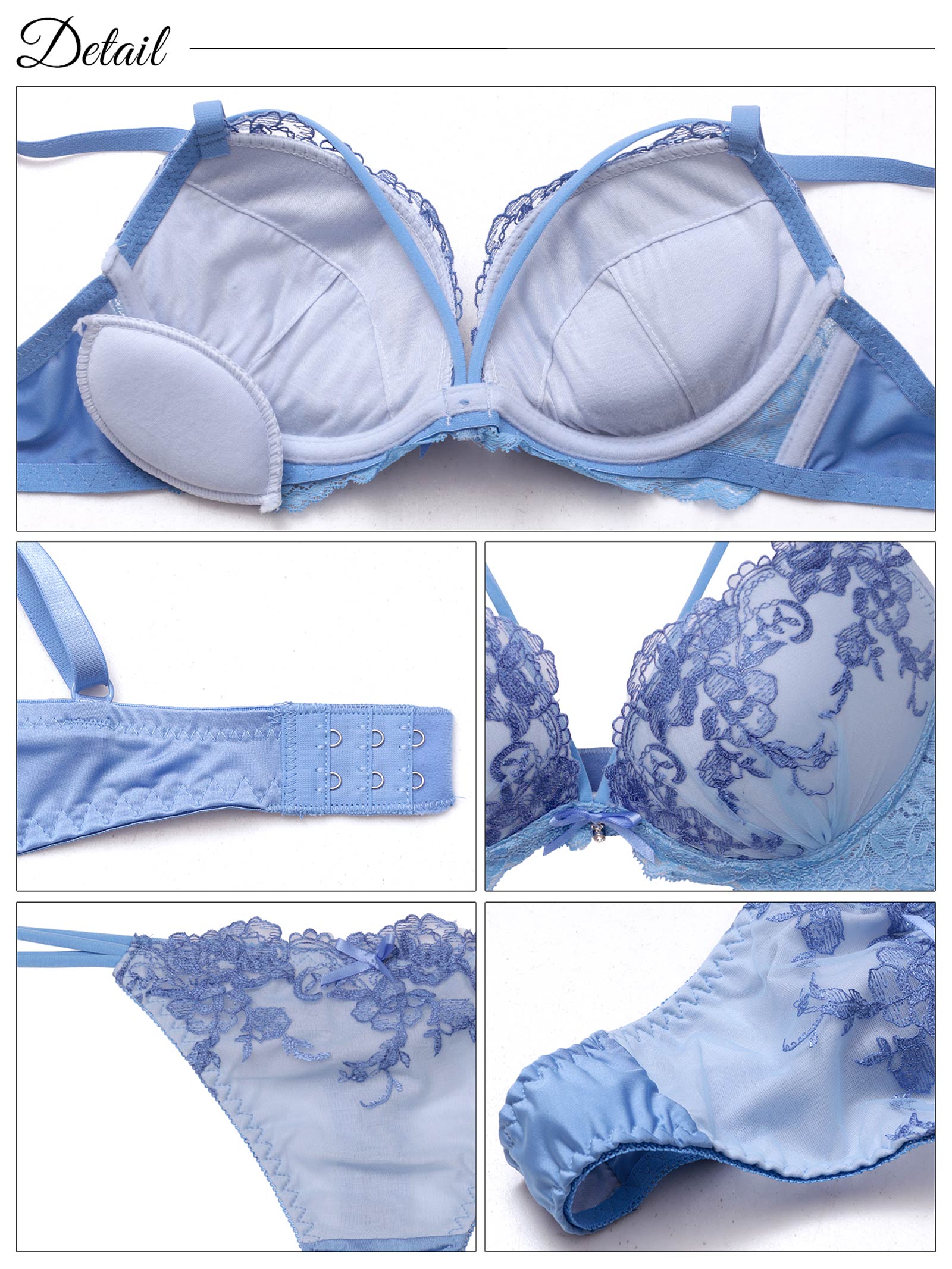 8/13新作!ラディアントフラワーレースブラジャー&Tバックショーツ