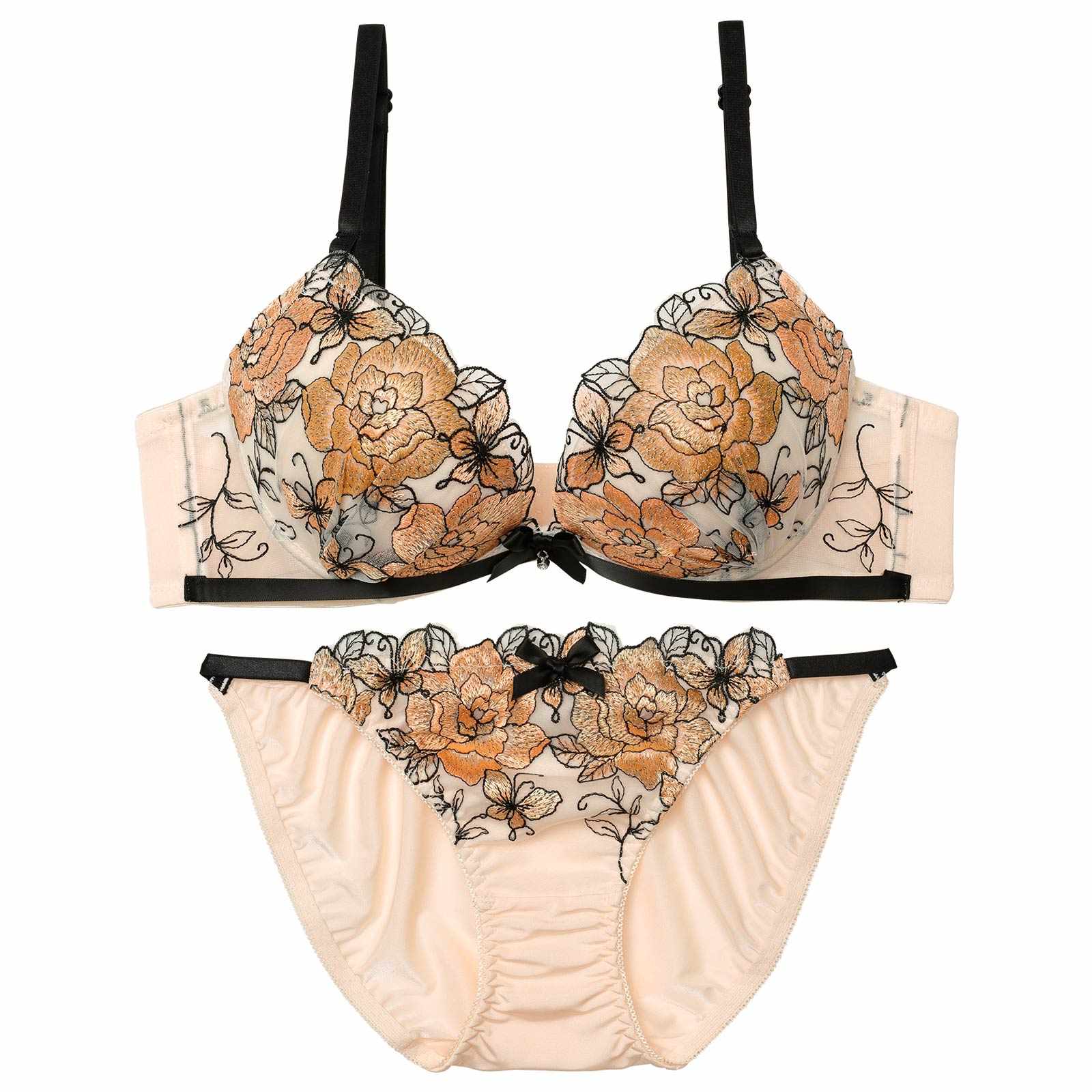 12/1新作!グラマラスローズブルームブラジャー&フルバックショーツ
