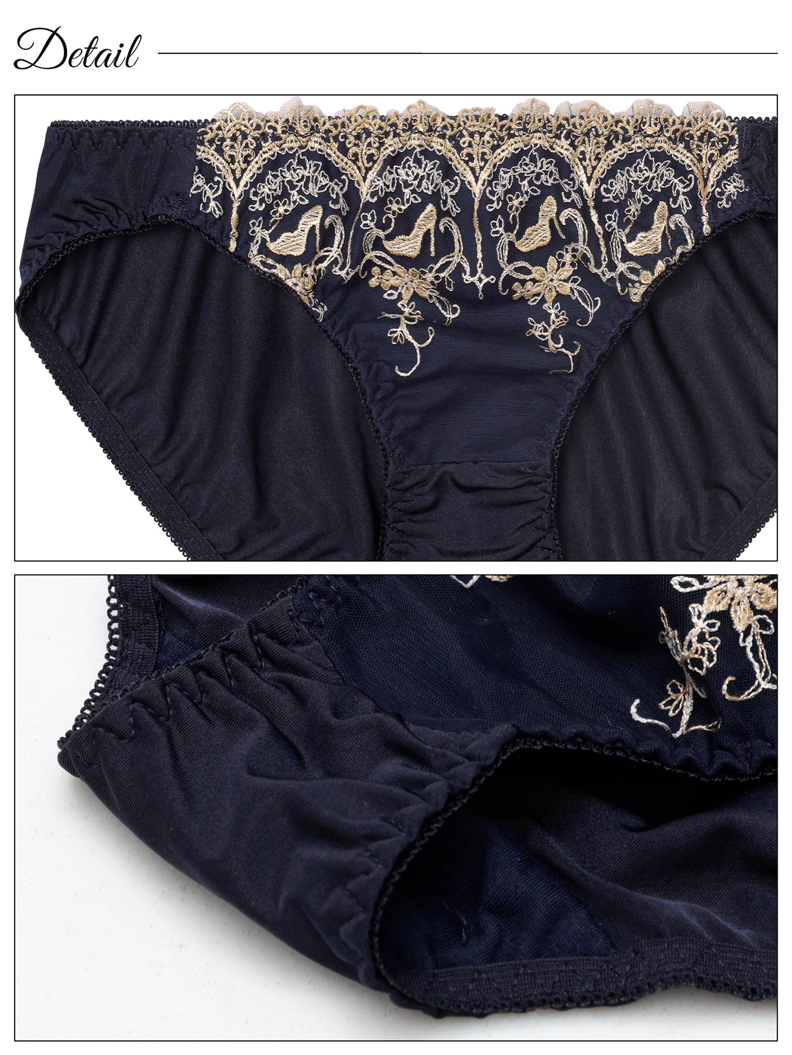 10/20新作!エレガントプリンセスヒールブラジャー&フルバックショーツ