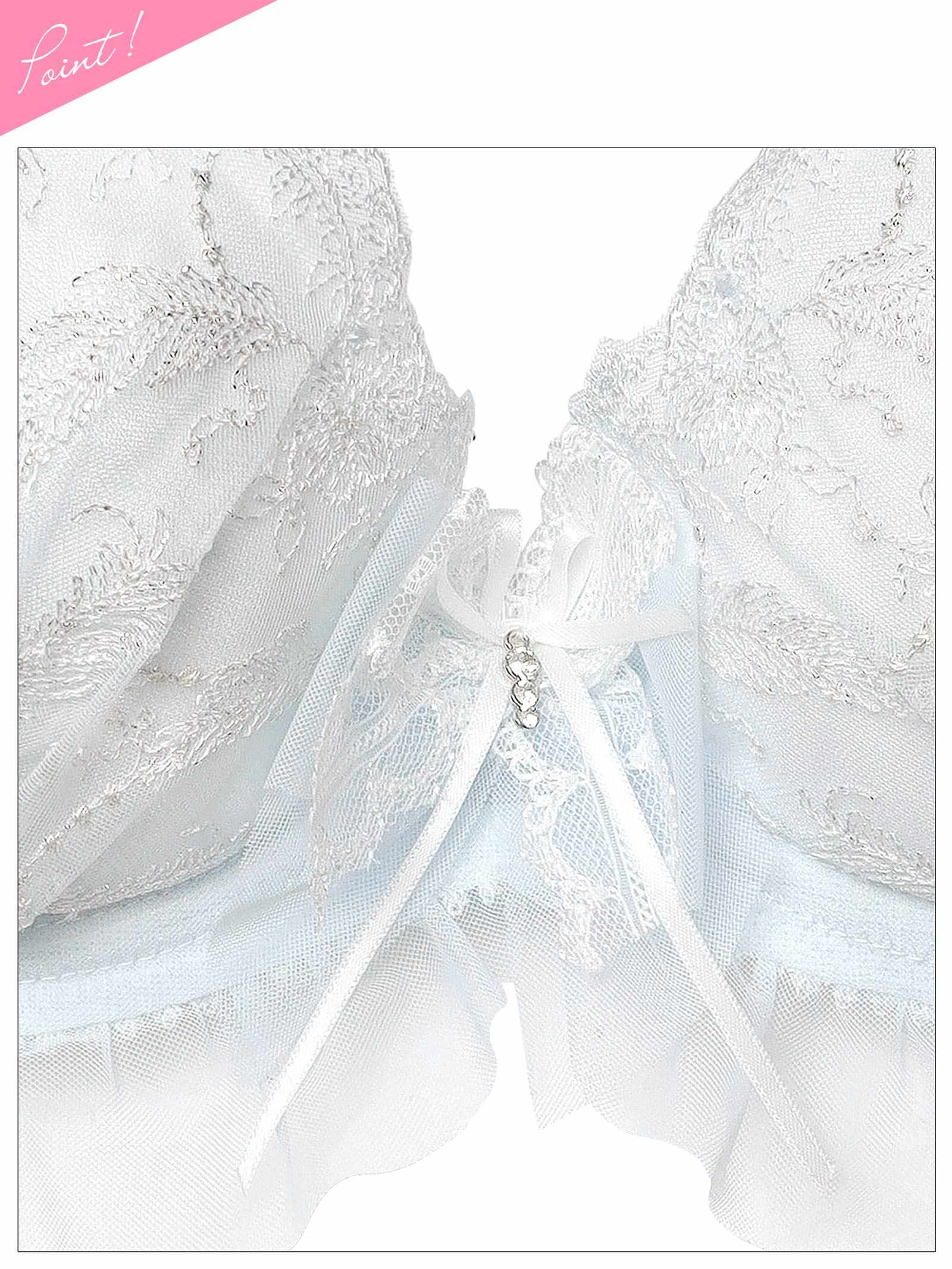 11/14新作!エンジェルフェザーフリルブラジャー&フルバックショーツ