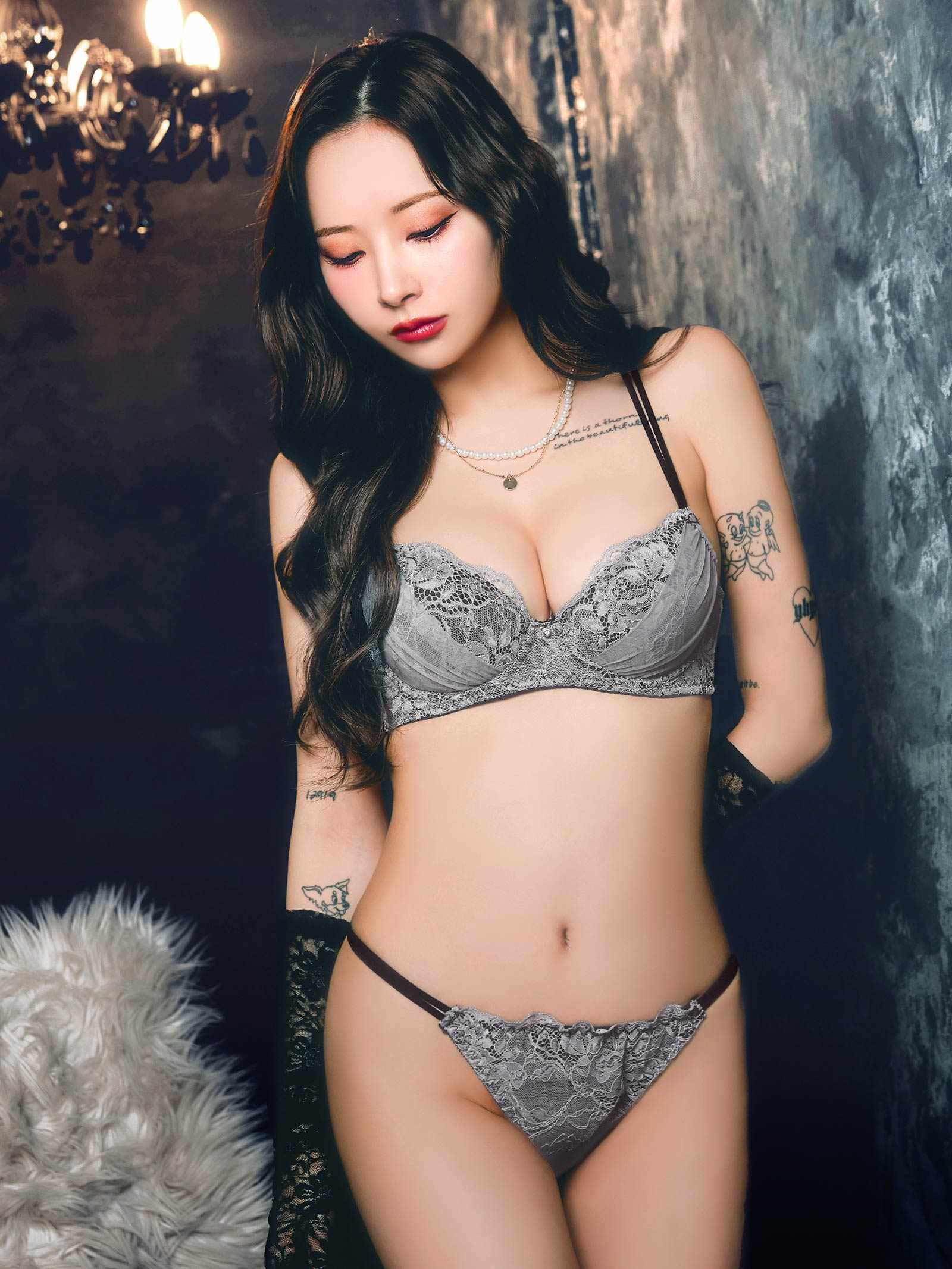 3/25新作!ミステリアスバッククロスコードブラジャー&フルバックショーツ