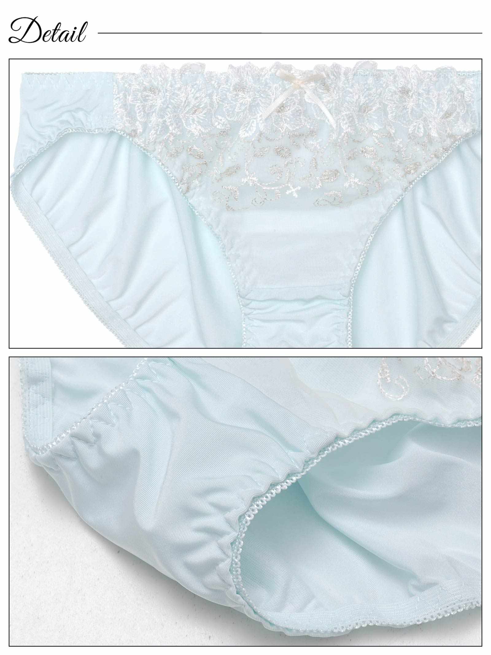 9/3新作!ダズリンペールフラワーブラジャー&フルバックショーツ