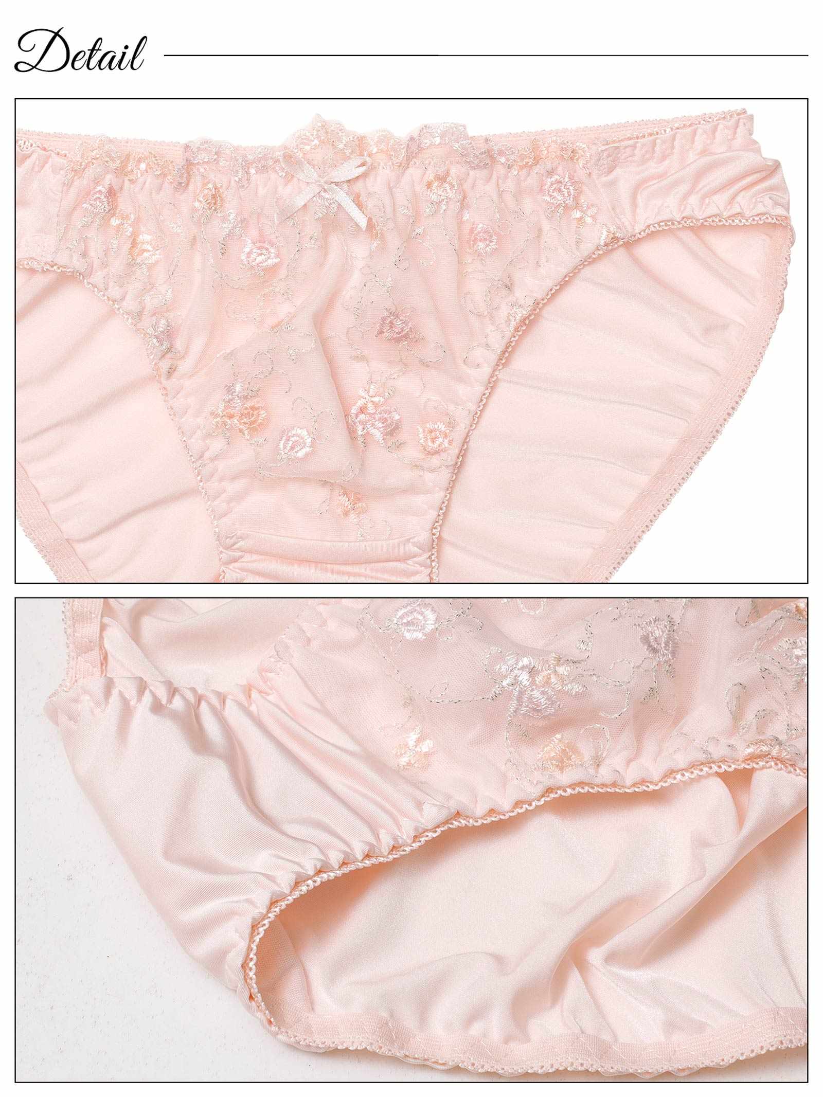 10/24新作!ガーリーパステルローズブラジャー&フルバックショーツ