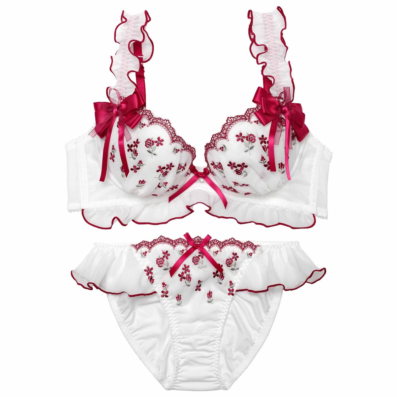 3/16新作!ロマンティックローズガーリーブラジャー&フルバックショーツ