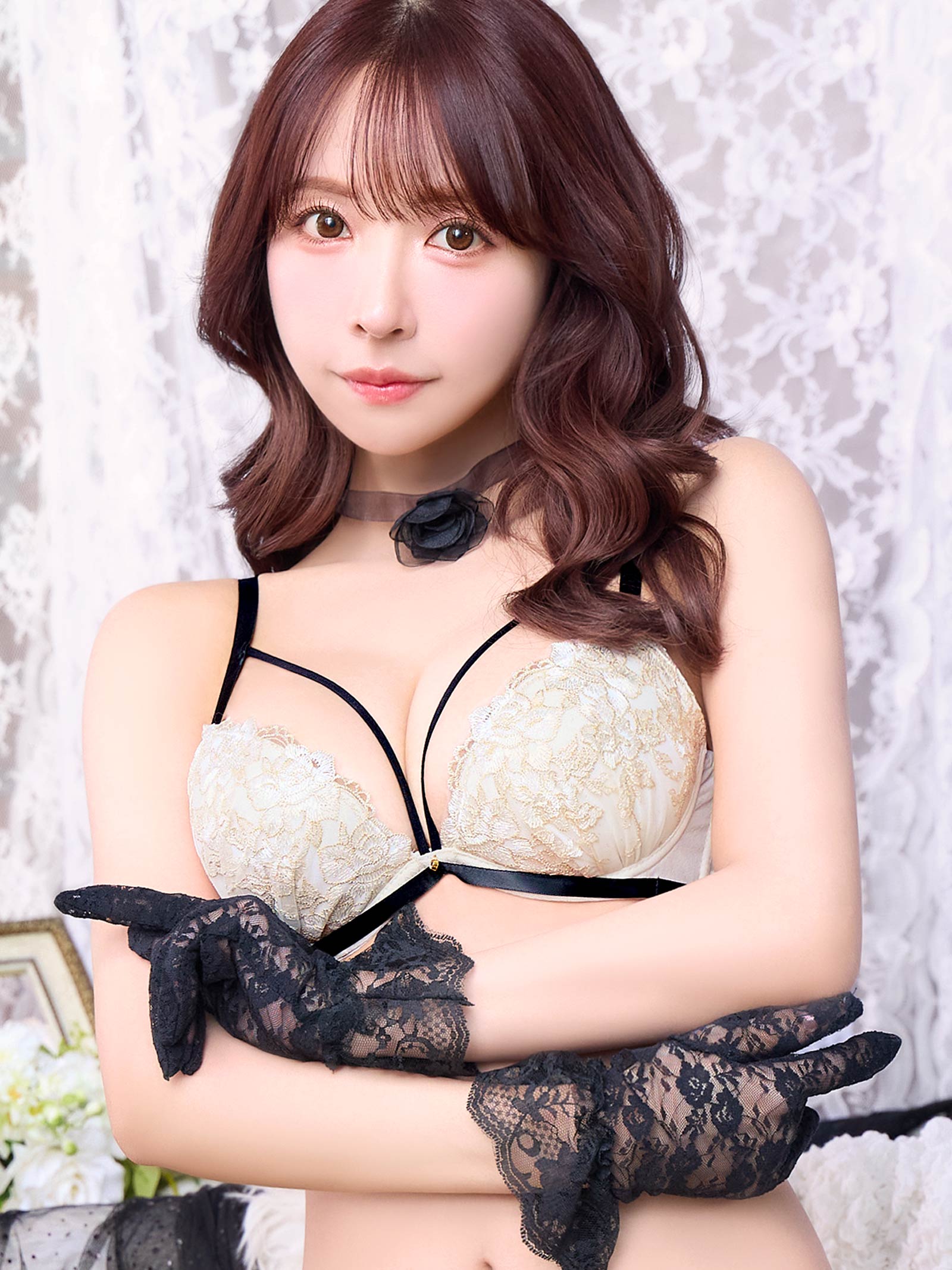 3/6新作!【三上悠亜着用】ミスティロゼコードブラジャー＆フルバックショーツ