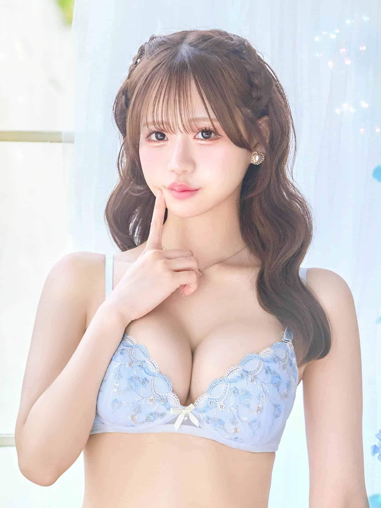 8/17新作!【ノンワイヤー】スウィートブルームブラジャー&フルバックショーツ