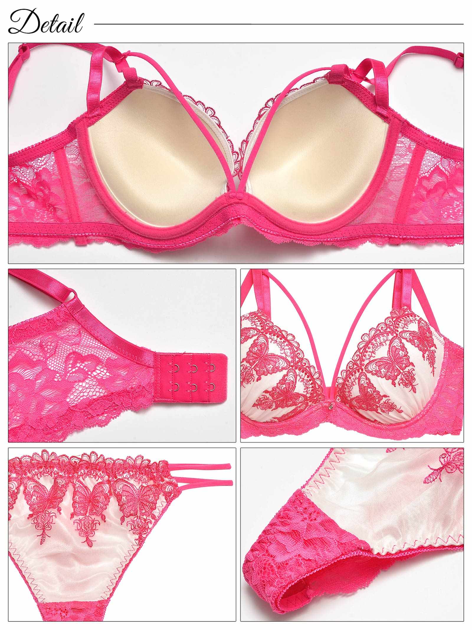 【三上悠亜着用】グロリアスバタフライコード育乳脇高ブラジャー&バック透けTバックショーツ