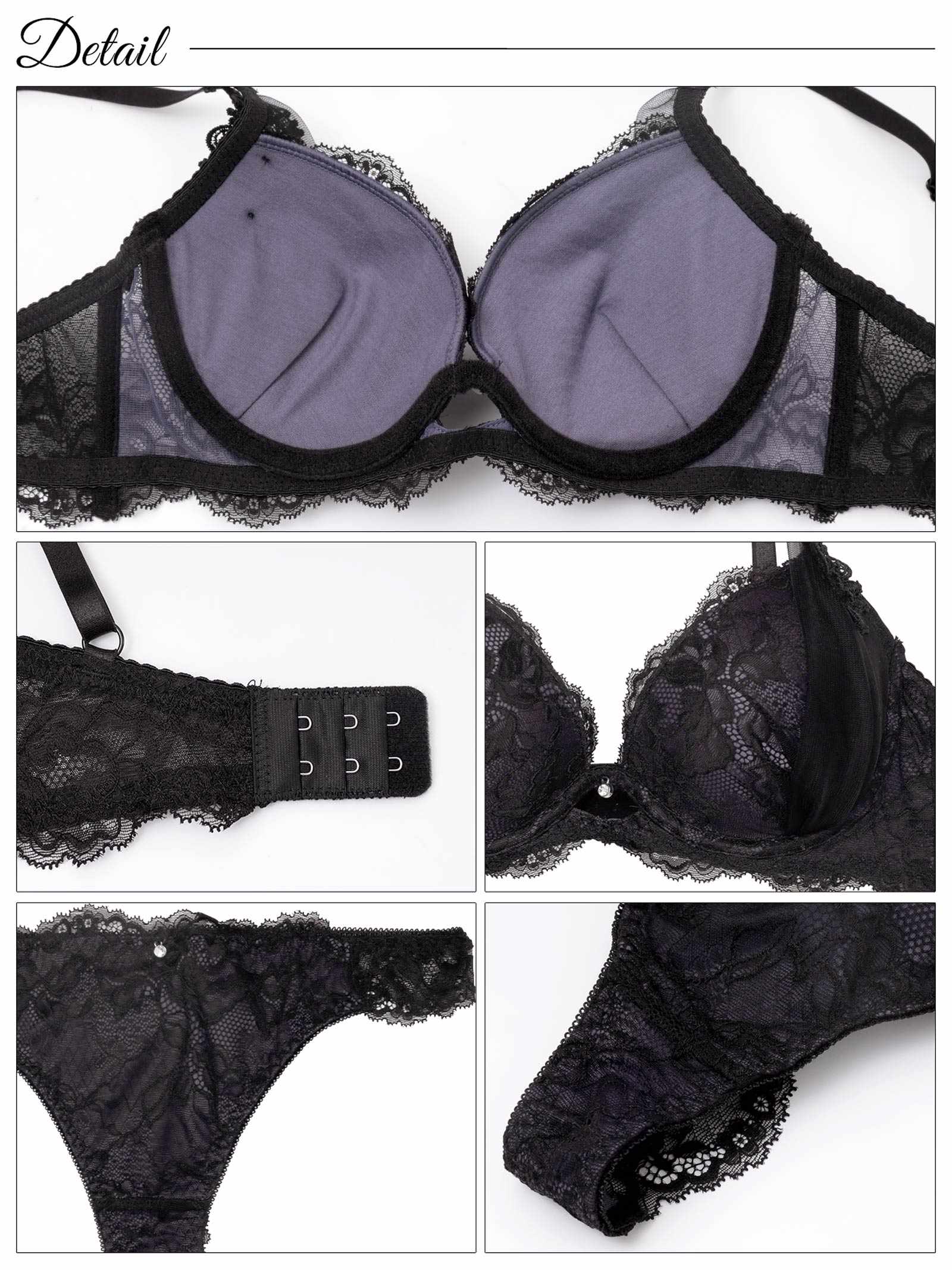 8/8新作!【かとゆり着用】シャルムチュールホールブラジャー&バック透けTバックショーツ