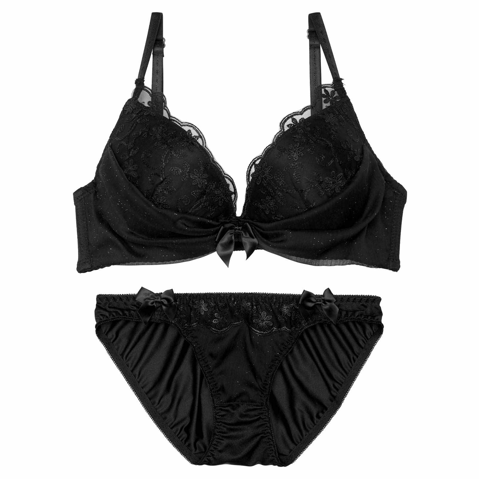 12/16再販!モノトーントゥインクルチュールブラジャー&フルバックショーツ