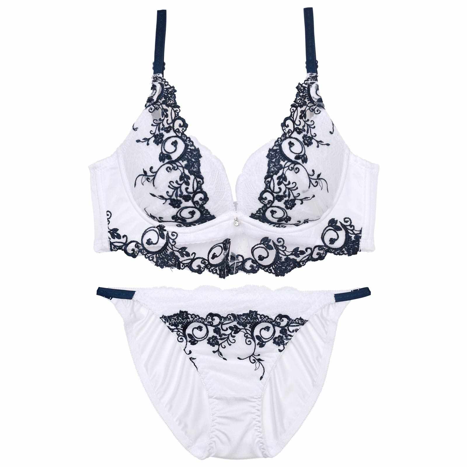 ミスティックアイビーカシュクール育乳脇高ブラジャー&フルバックショーツ