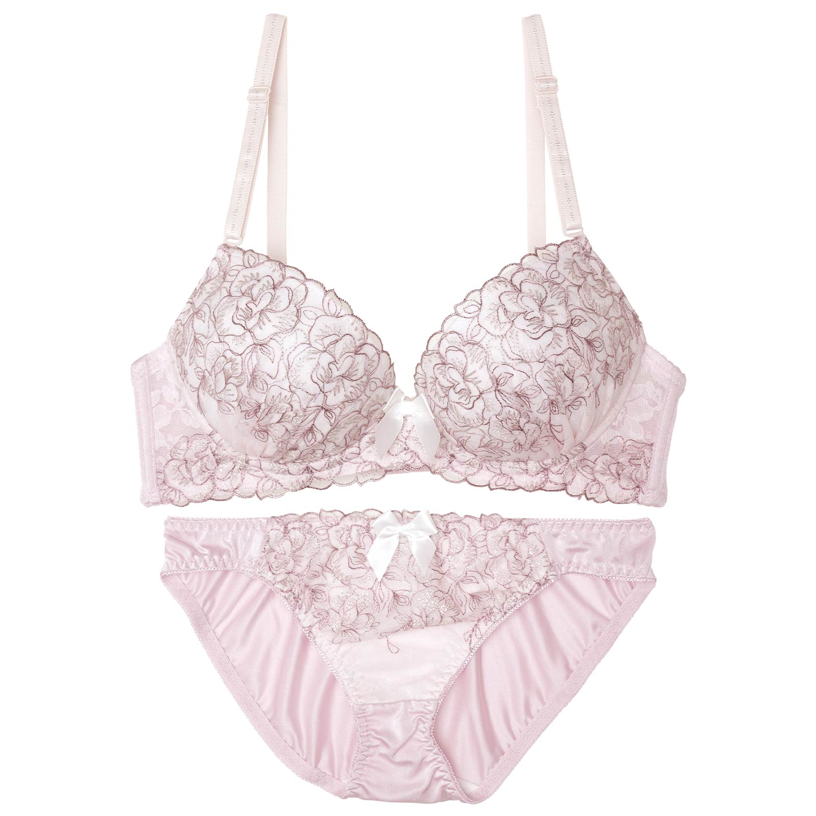 グレイスベルフルールブラジャー&フルバックショーツ