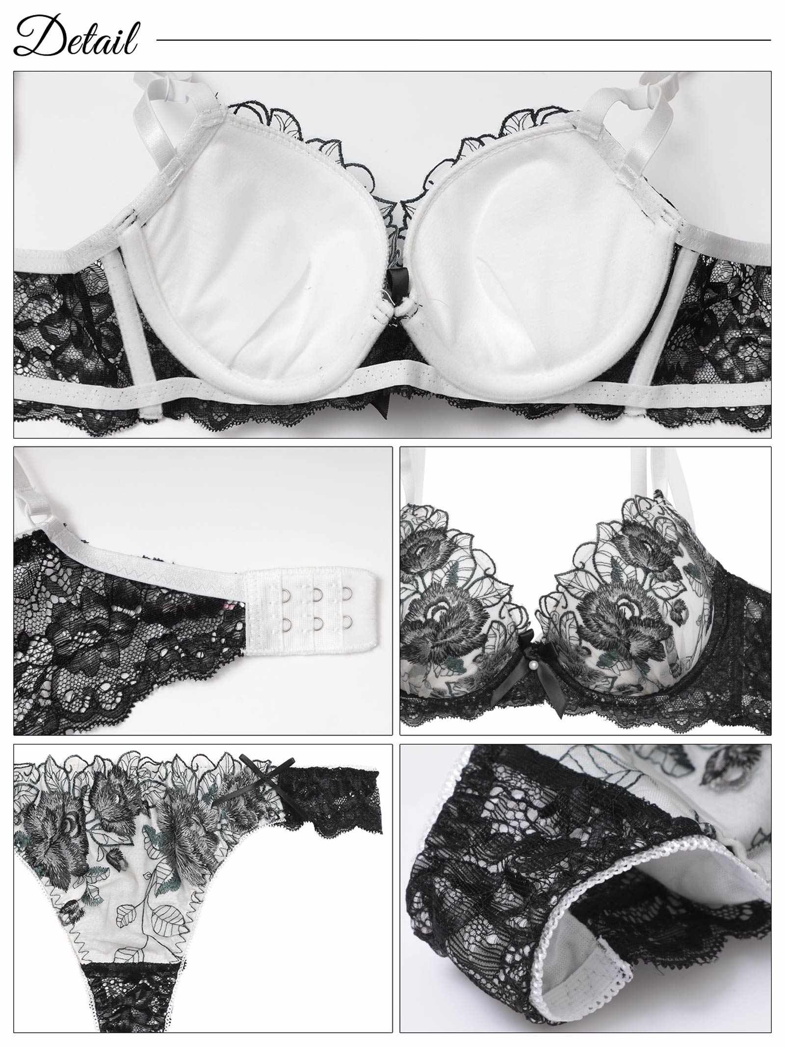 2/11再販!【三上悠亜着用】ゴージャスフラワーパール育乳脇高ブラジャー&Tバックショーツ - 【公式】247Lingerie