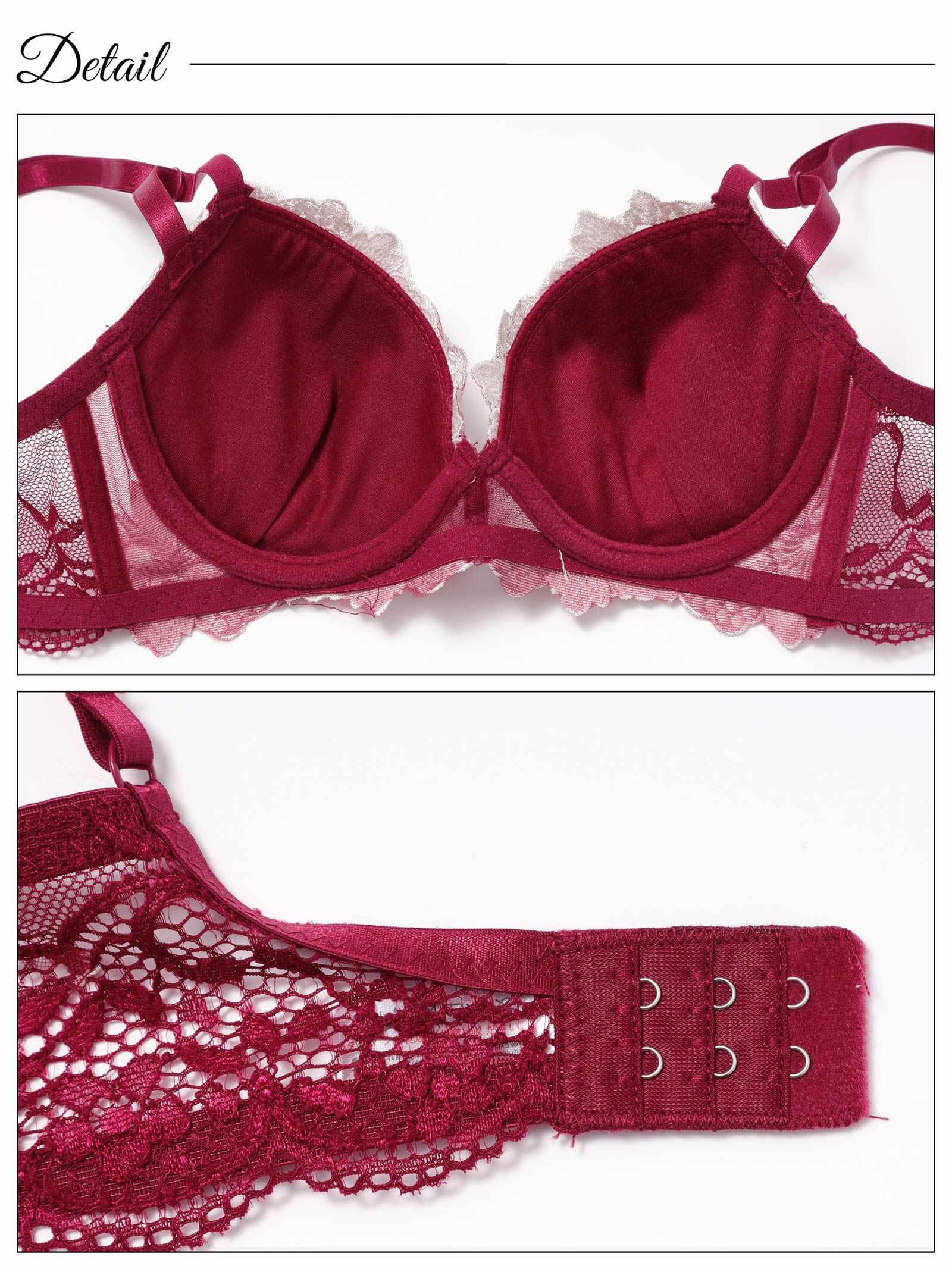 グラジオラスflowerレース育乳脇高ブラジャー&バック透けフルバックショーツ - 【公式】247Lingerie