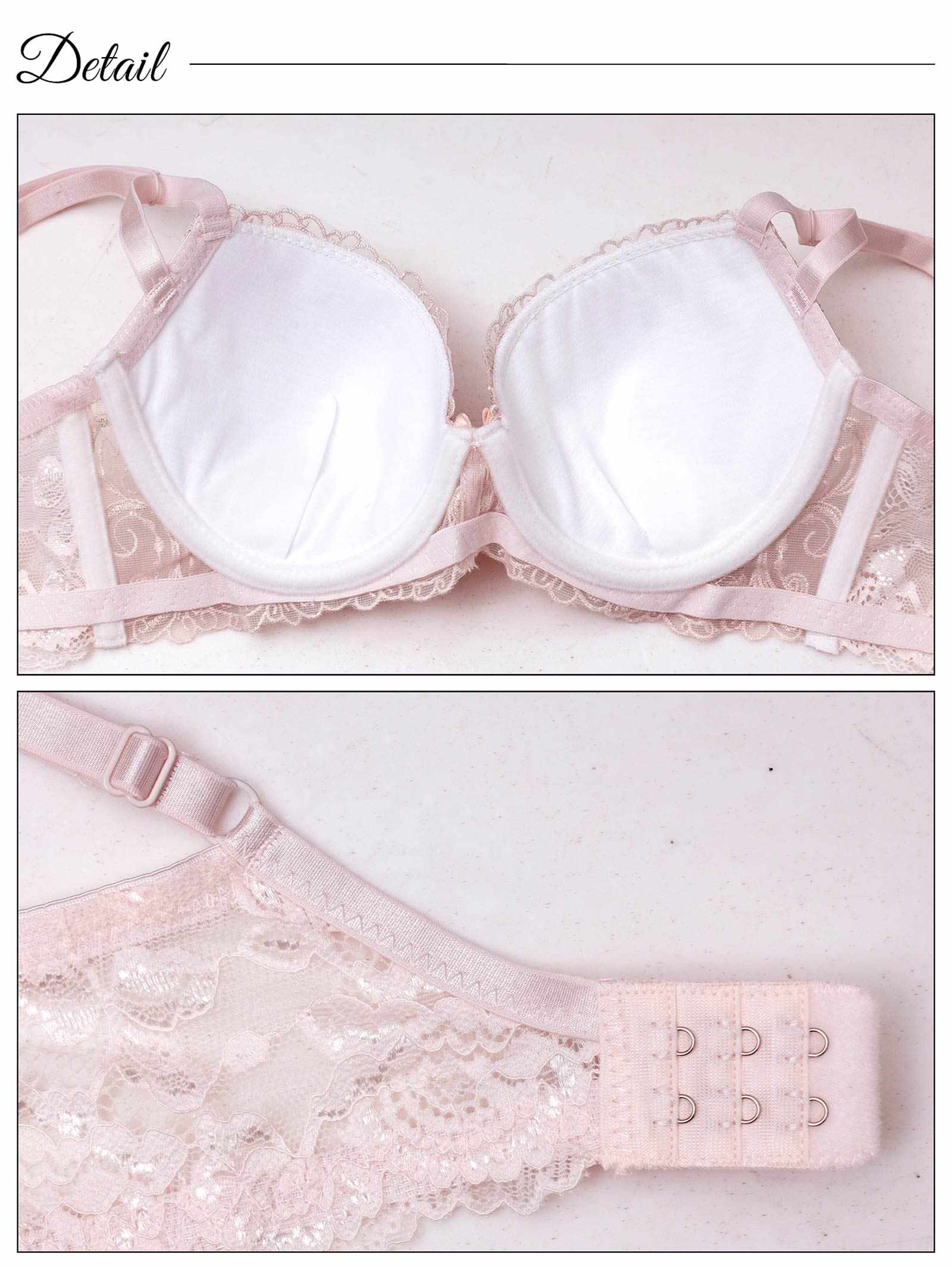 8/11新作!パステルガーリーアラベスク育乳脇高ブラジャー&フルバックショーツ