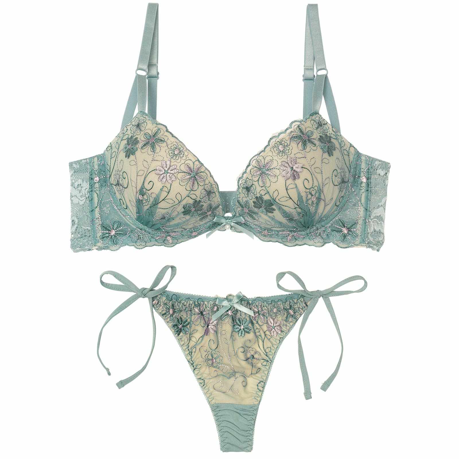 1/9新作!ダスティシアーフルール育乳脇高ブラジャー&サイド紐Tバックショーツ