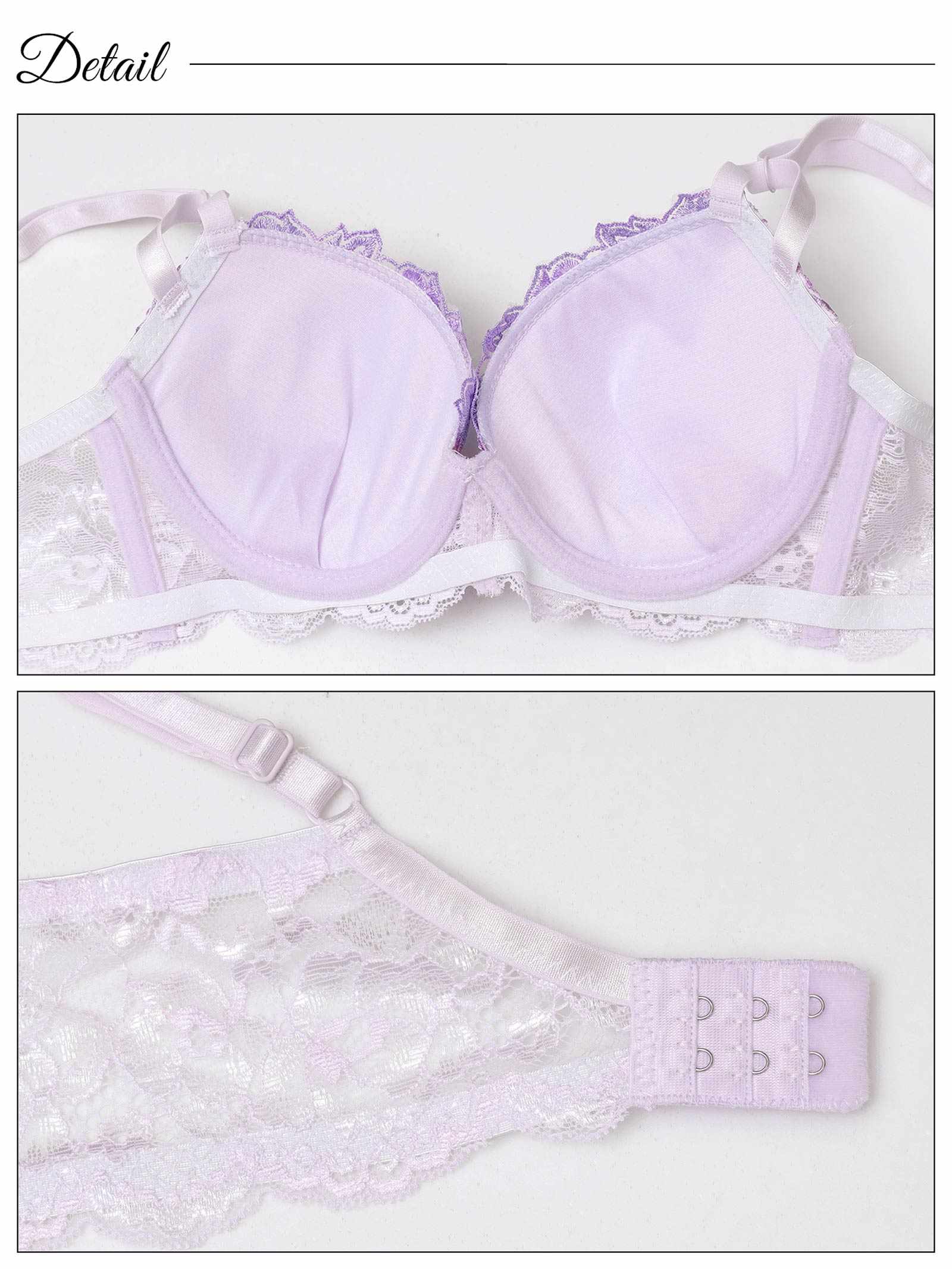 10/29新作!ナチュールリーフエンブロイダリー育乳脇高ブラジャー&フルバックショーツ